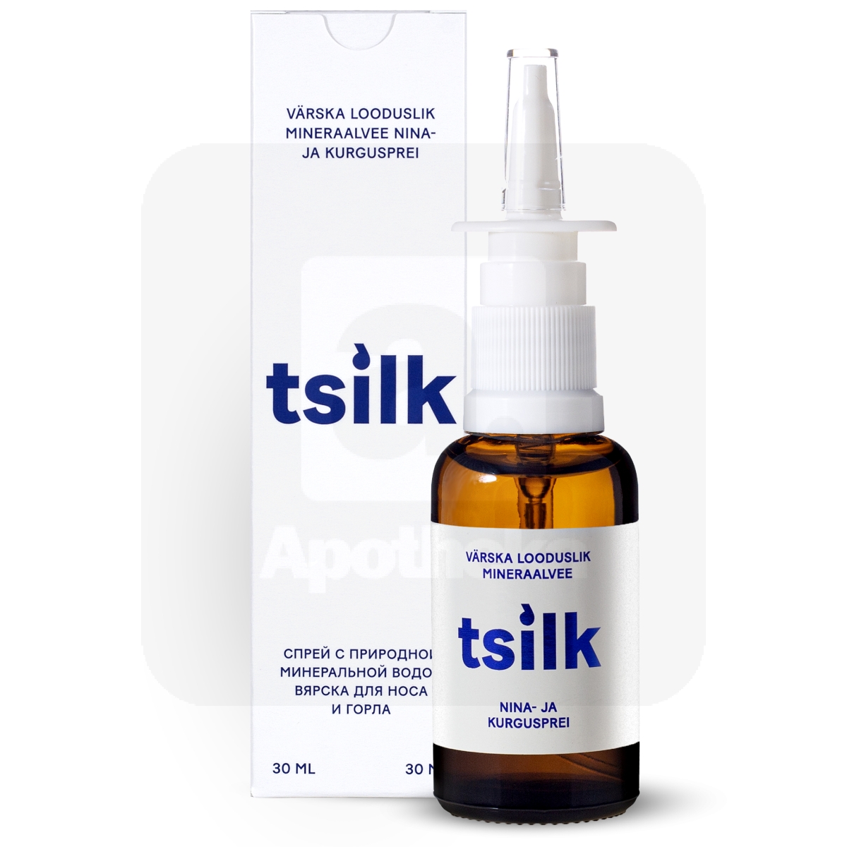 VÄRSKA LOODUSLIK MINERAALVEE NINA- JA KURGUSPREI TSILK 30ML - Изображение товара