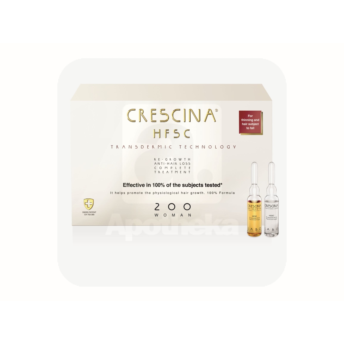 CRESCINA TRANSDERMIC 200 AMPULLID NAISTELE 3,5ML N10+10 - Изображение товара