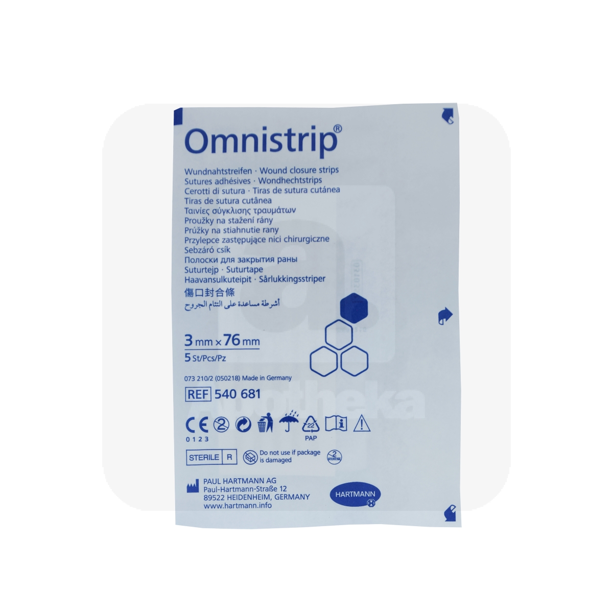 OMNISTRIP HAAVASULGEMISPLAASTER 3X76MM N5 /540681/