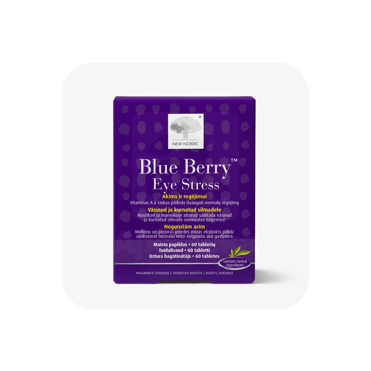 NEW NORDIC BLUE BERRY EYE STRESS TBL N60 - Изображение товара