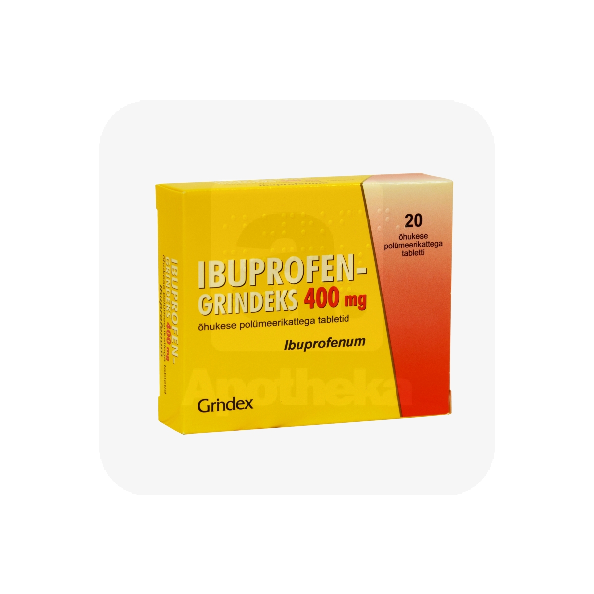 IBUPROFEN-GRINDEKS TBL 400MG N20 - Изображение товара