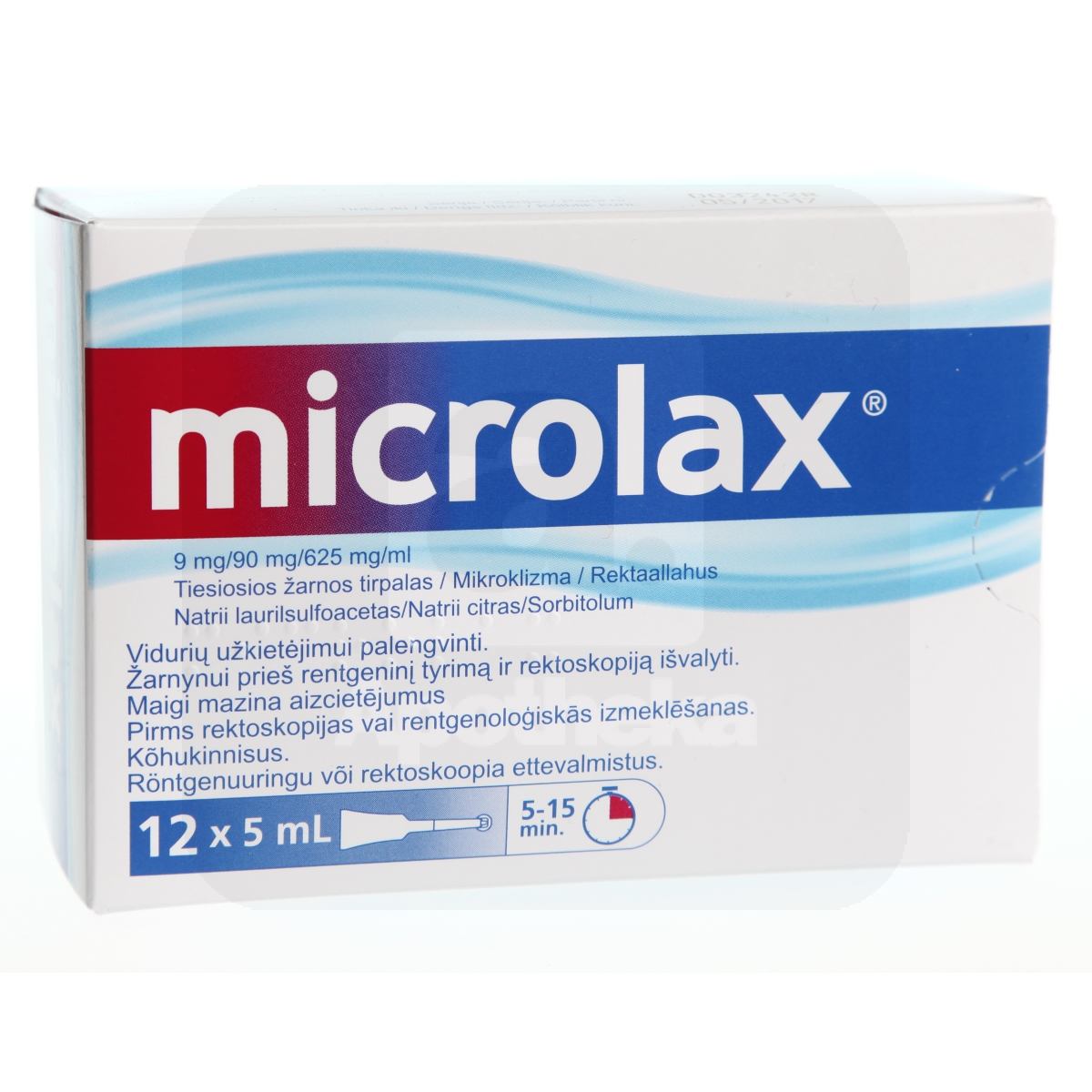 MICROLAX REKTAALLAHUS 9+625+90MG/1ML 5ML N12 - Изображение товара