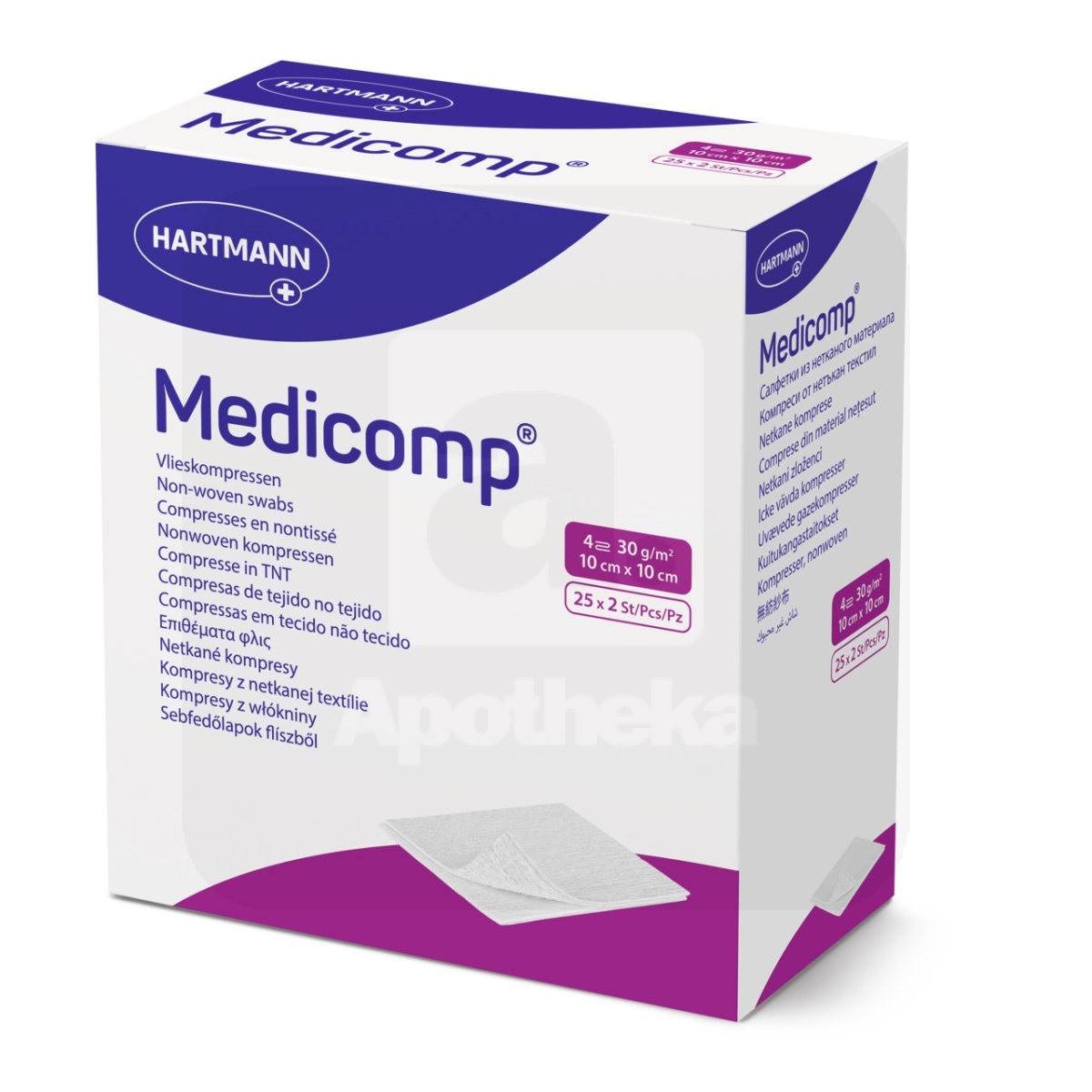 MEDICOMP TAMPOONID STERIILSED 10X10CM N25X2(4KIHTI) /411064/