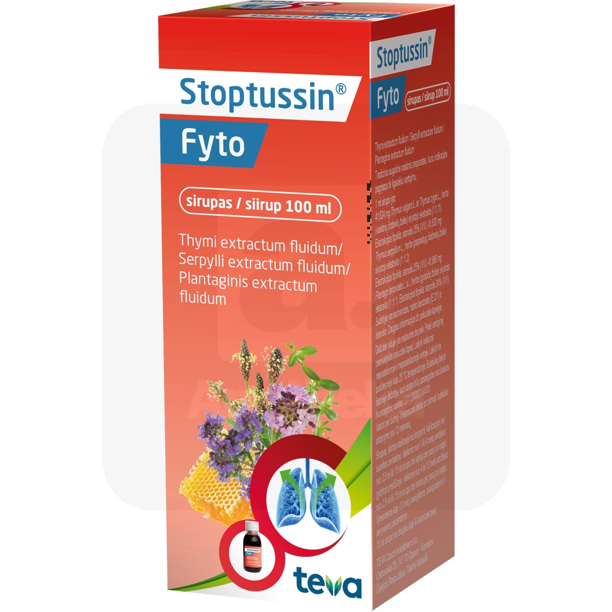 STOPTUSSIN FYTO SIIRUP 41,624+41,63+41,666MG/ML 100ML - Изображение товара