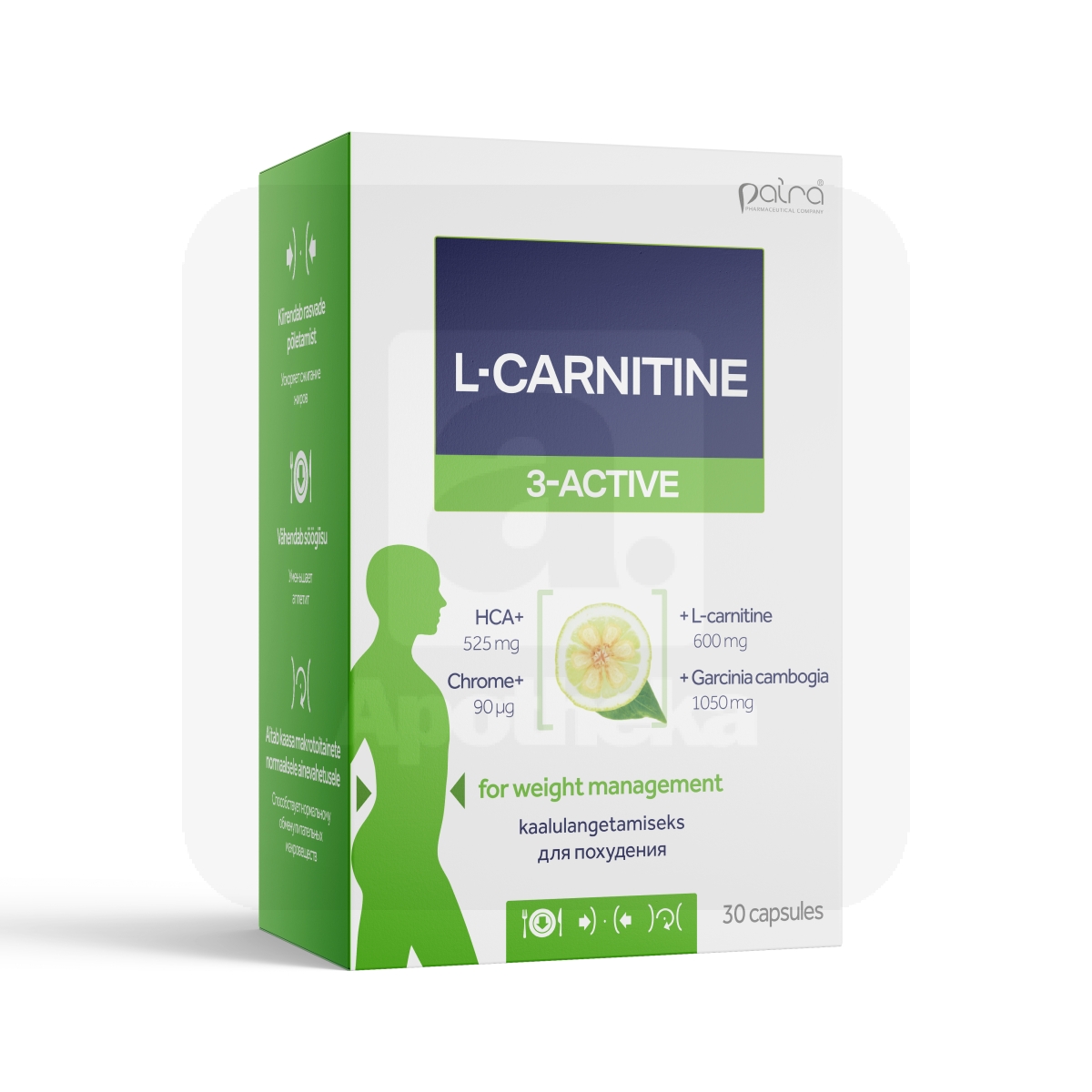 L-KARNITIIN 3 AKTIV CAPS N30 (PAIRA) - Изображение товара