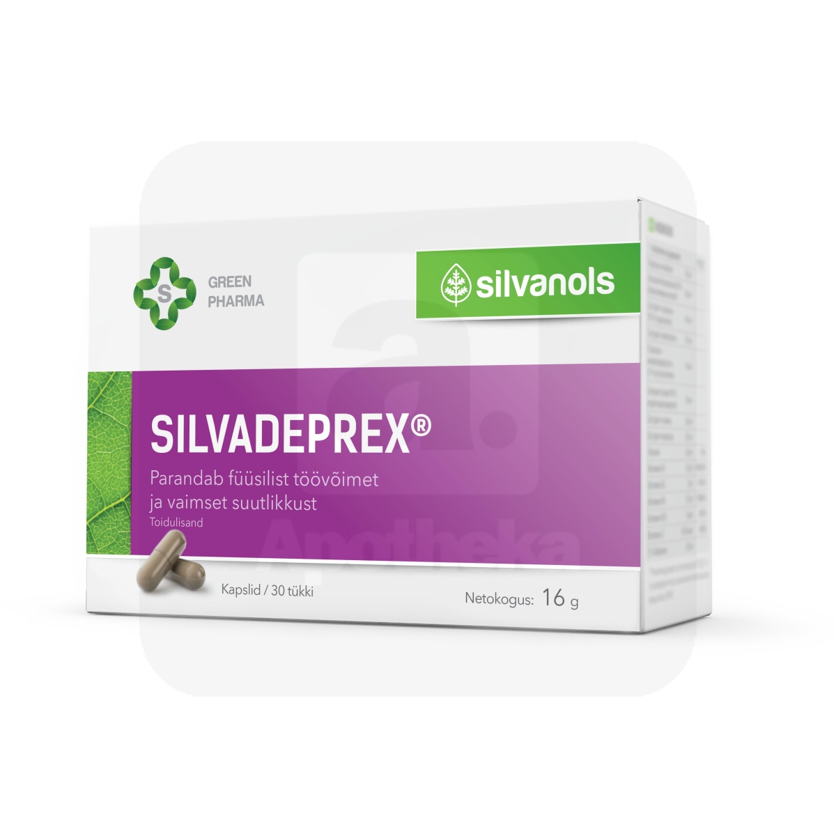 SILVADEPREX KAPSLID N30 - Изображение товара