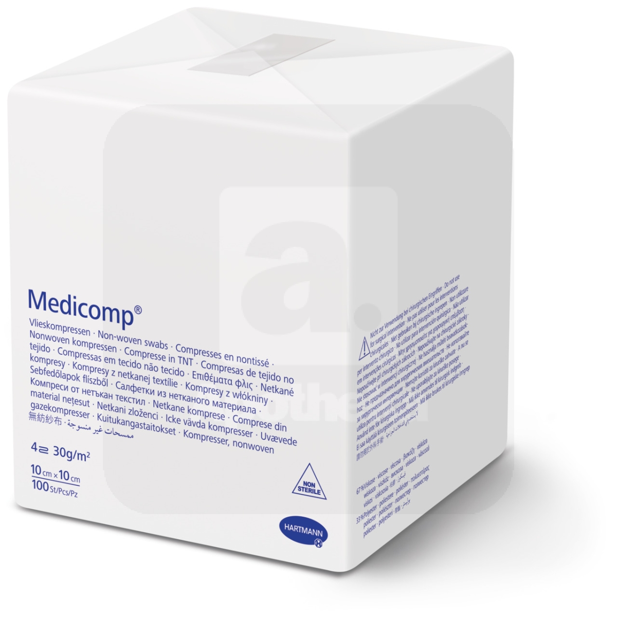 MEDICOMP TAMPOONID MITTESTER 10X10CM N100 /421825/ - Изображение товара