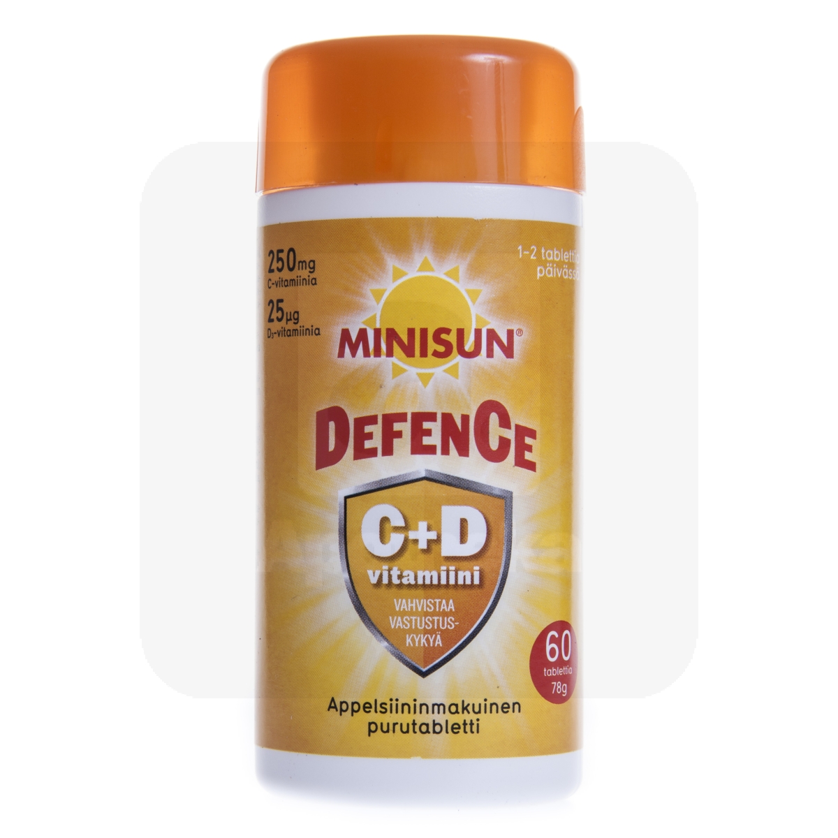 MINISUN DEFENCE C+D3 VITAMIIN NÄRIMISTBL N60 - Изображение товара