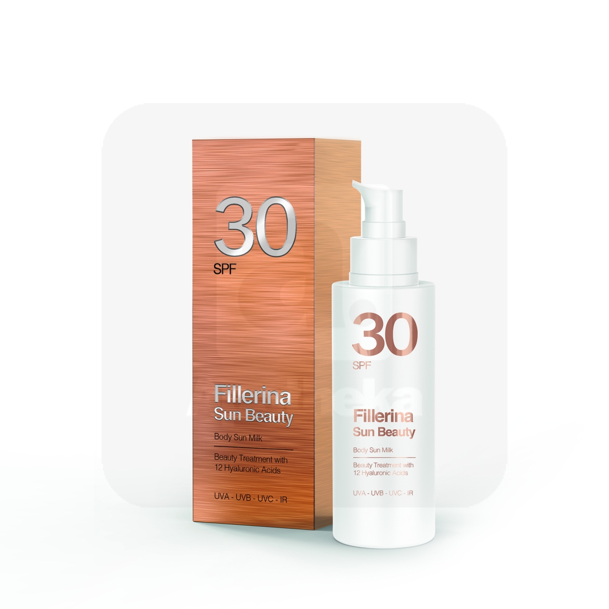 FILLERINA SUN PÄIKESEKAITSEPIIM KEHALE SPF30 150ML - Изображение товара 1