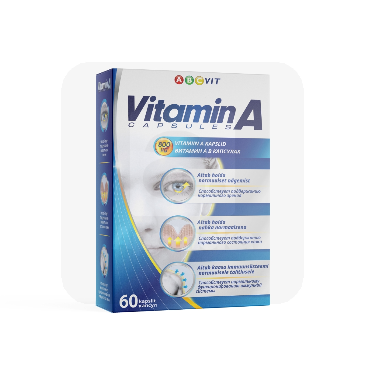 VITAMIIN A CAPS ABC VIT N60 - Изображение товара