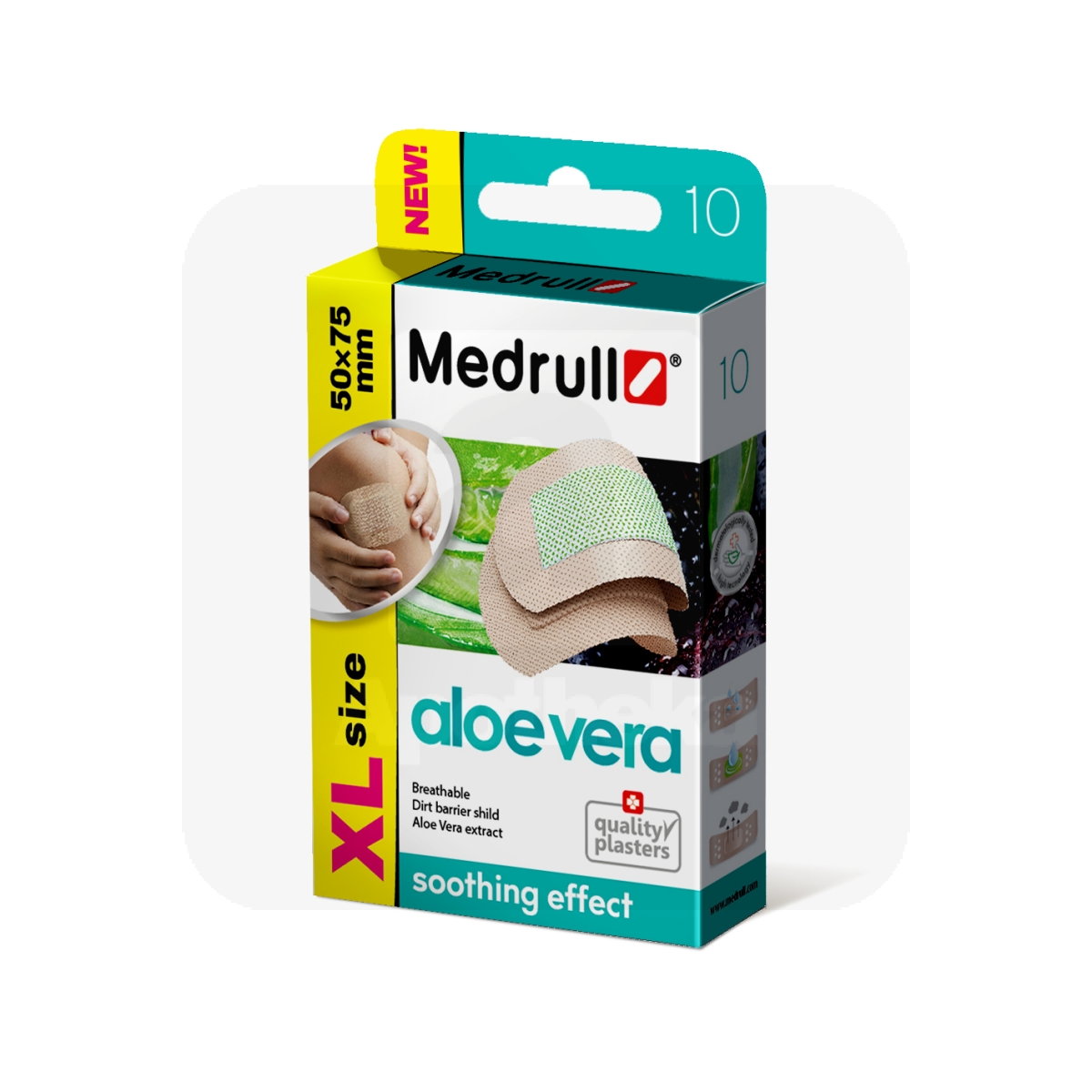 MEDRULL PLAASTER ALOE VERA XL 50X75MM N10 - Изображение товара