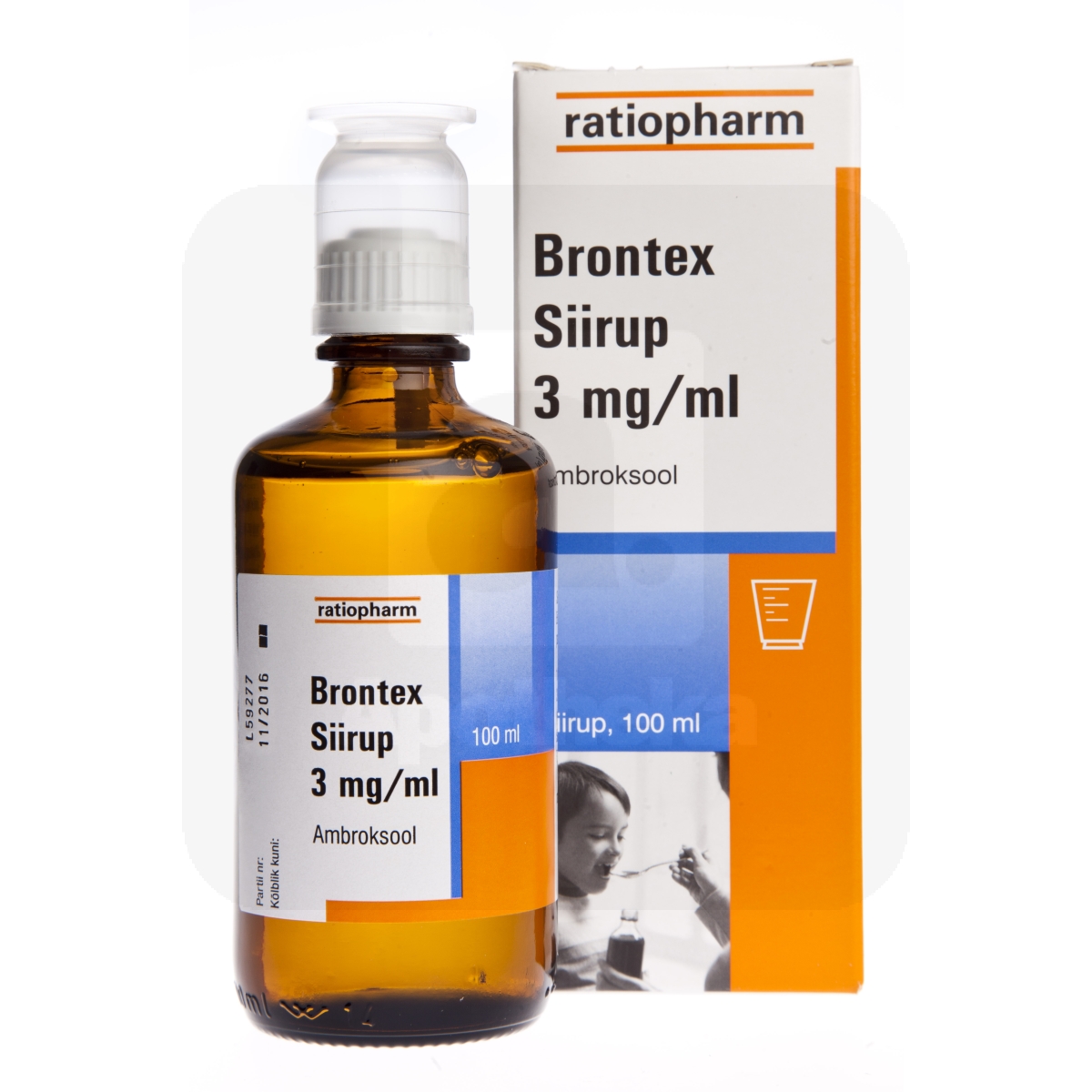 BRONTEX SIIRUP 3MG/ML 100ML - Изображение товара