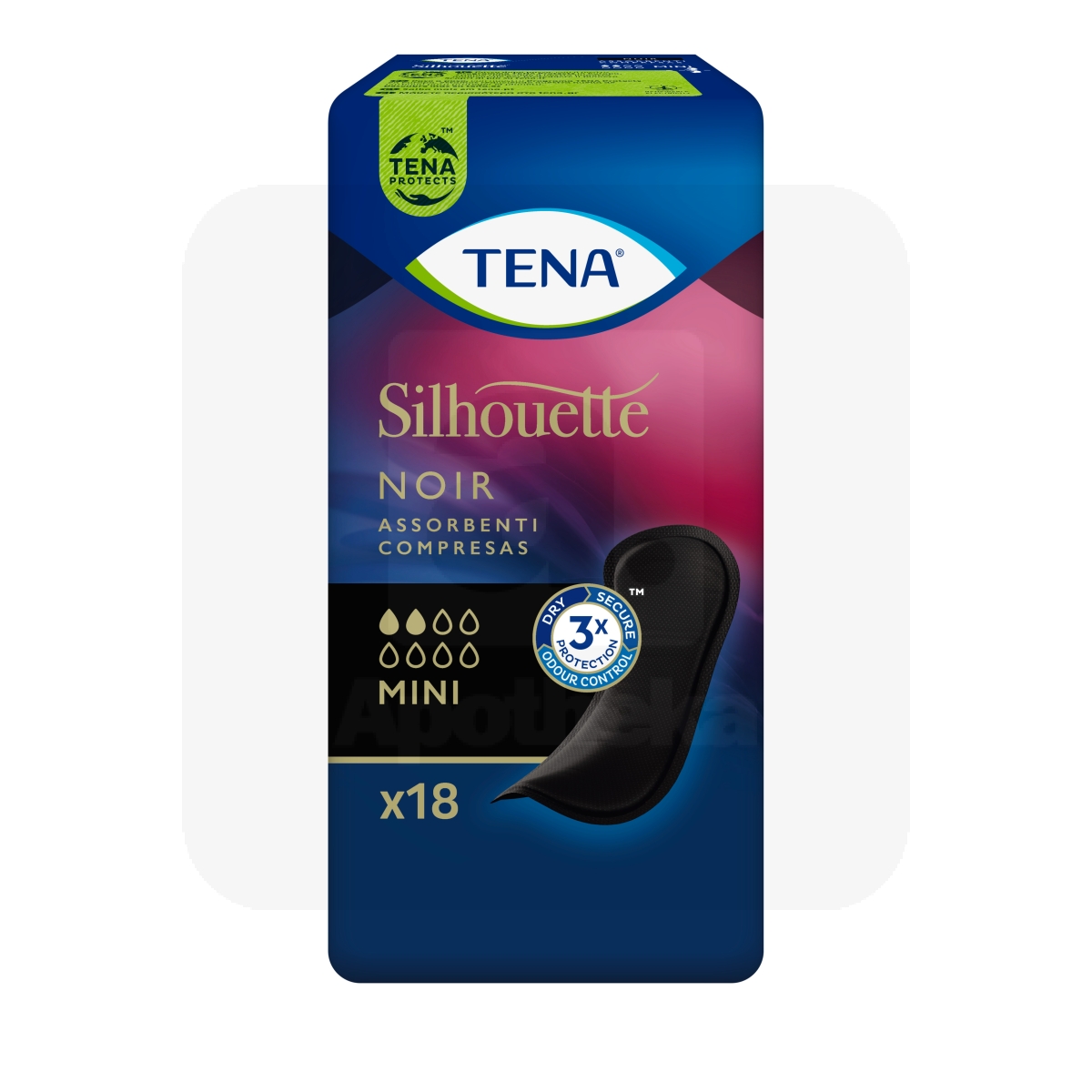 TENA SILHOUETTE NOIR MINI PESUKAITSE N18 - Изображение товара