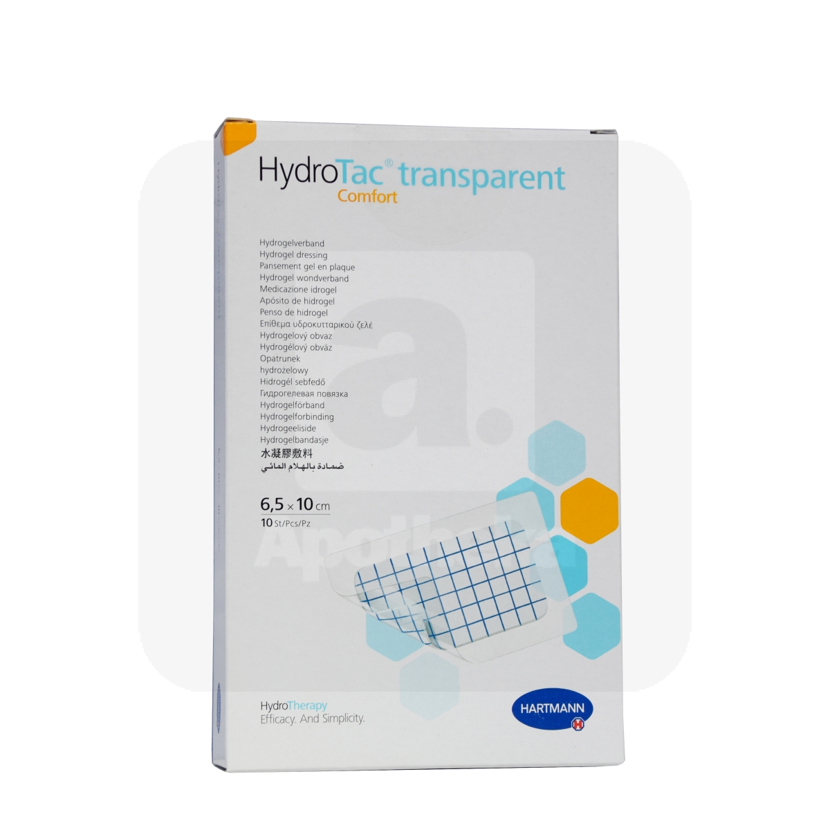 HYDROTAC TRANSPARENT COMFORT HAAVASIDE 6,5X10CM N10 - Изображение товара