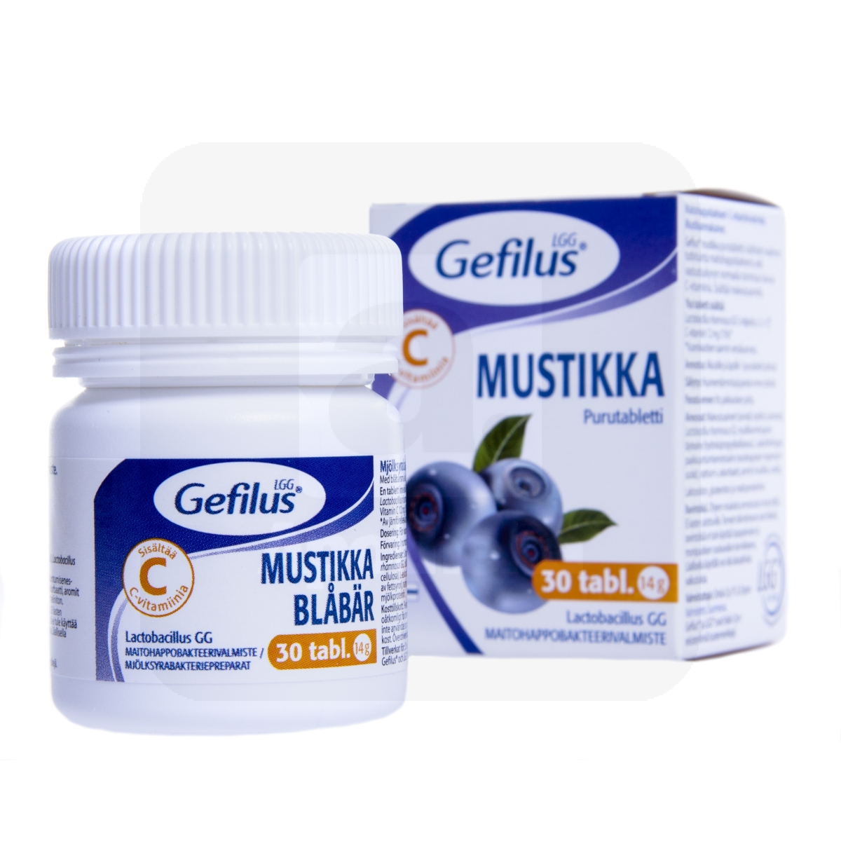 GEFILUS LGG NÄRIMISTABLETID MUSTIKAMAITSELISED N30 - Изображение товара