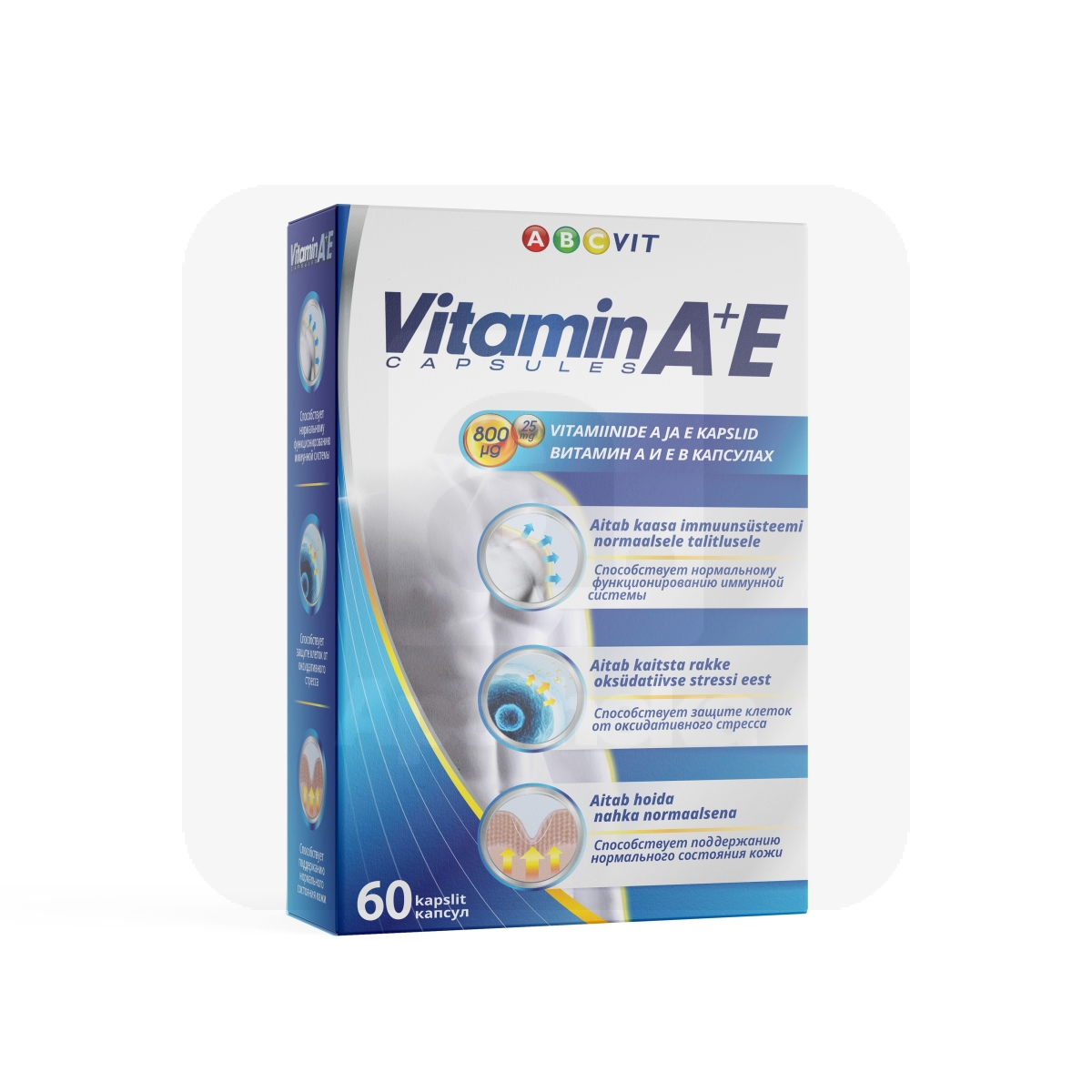 VITAMIIN A+E CAPS ABC VIT N60 - Изображение товара