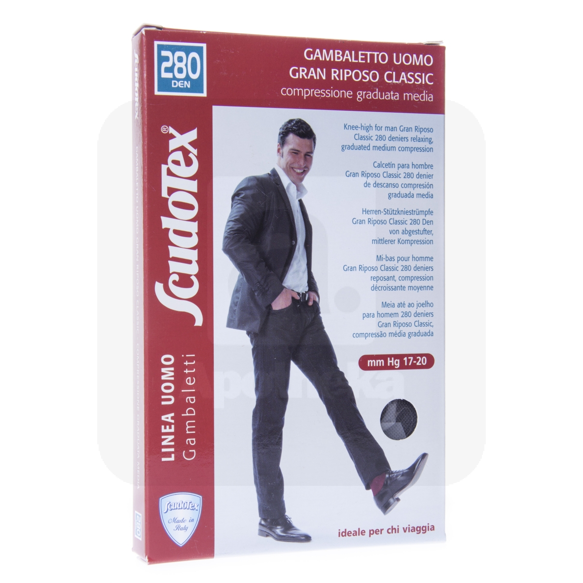 МУЖСКИЕ ГОЛЬФЫ SCUDOTEX 280DEN T5 GRIGIO СЕРЫЕ (S450/5) - Изображение товара