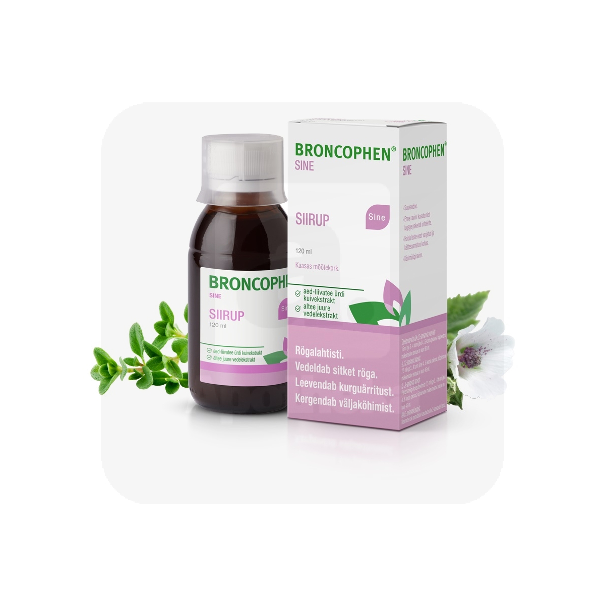 BRONCOPHEN SINE SIIRUP 8MG+55,3MG/ML 120ML - Изображение товара