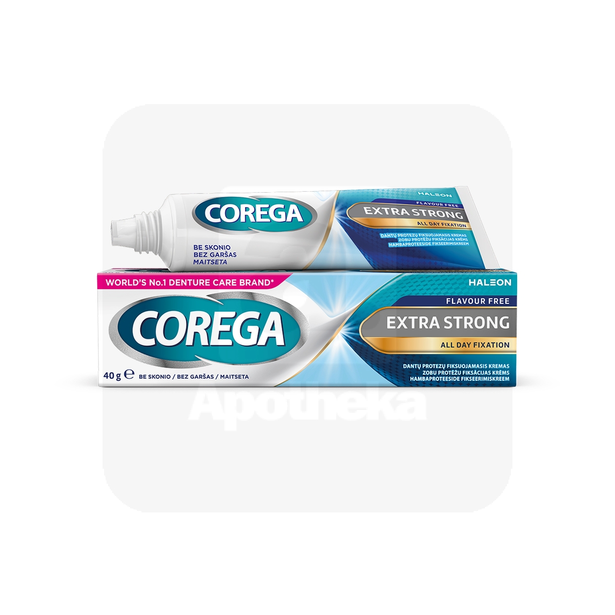 COREGA PROTEESIDE KINNITUSLIIM ERITI TUGEV MAITSETA 40G - Изображение товара