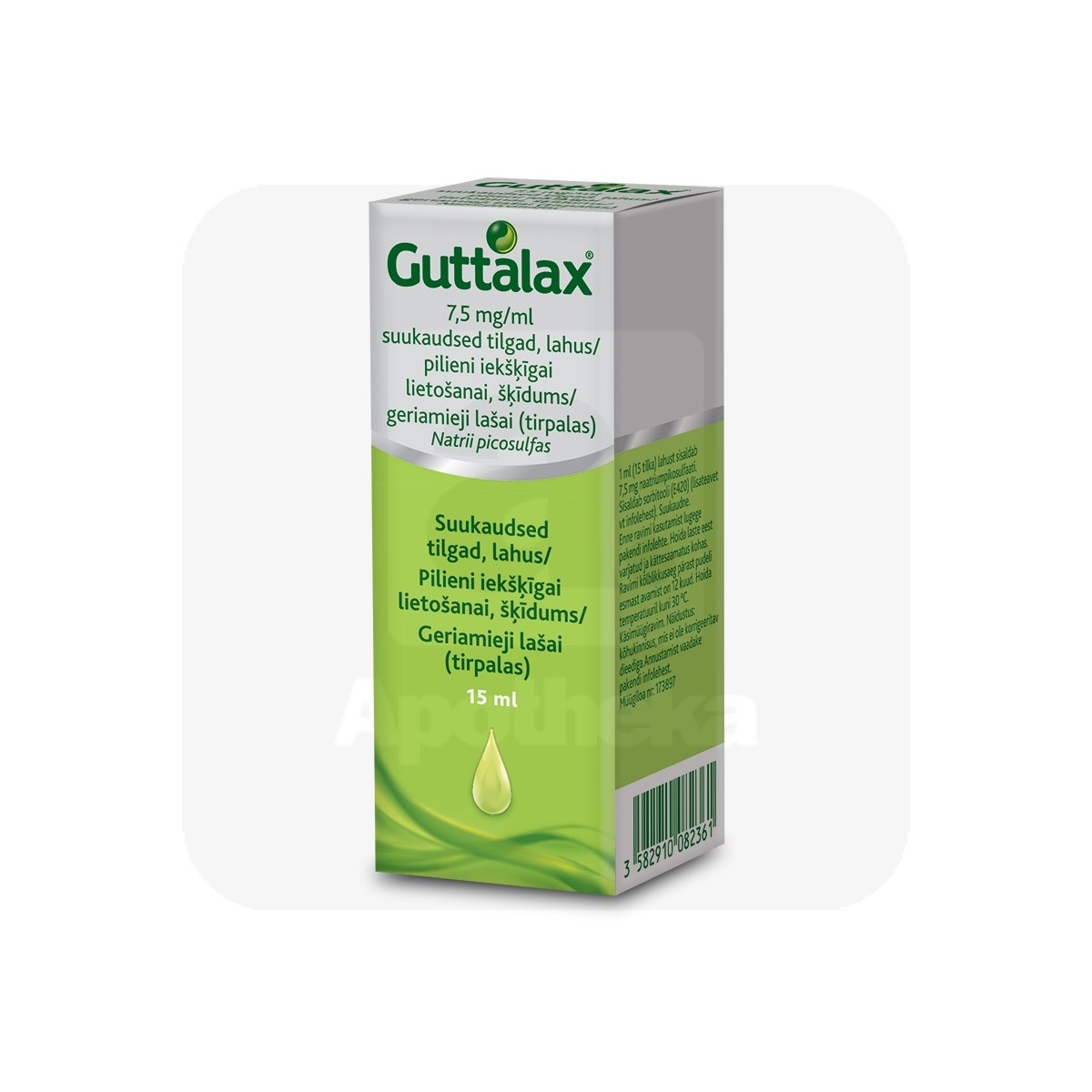 GUTTALAX SUUKAUDSED TILGAD 7,5MG/ML 15ML - Изображение товара