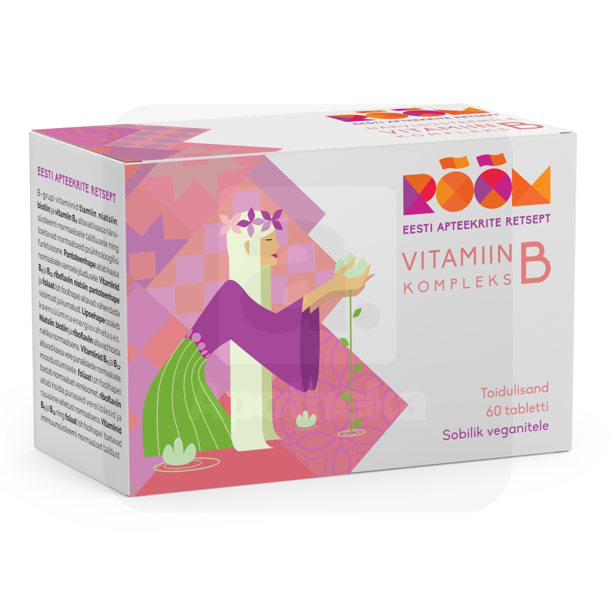 RÕÕM VITAMIIN B KOMPLEKS TBL N60 UUS - Изображение товара