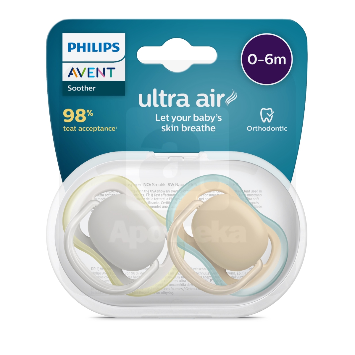 AVENT RÕNGASLUTT ULTRA AIR PASTELL 0-6K N2 - Изображение товара