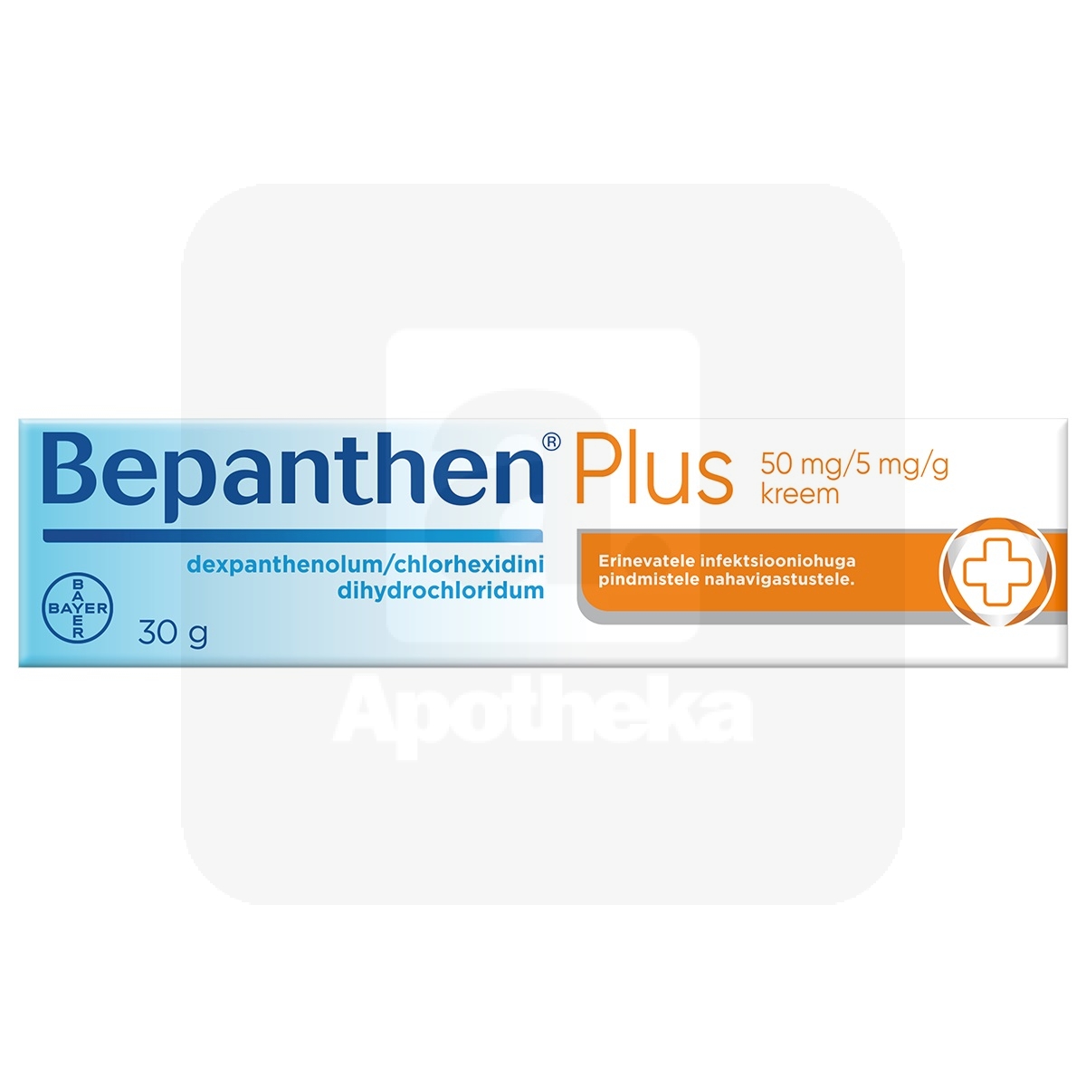 BEPANTHEN PLUS KREEM 50MG+5MG/G 30G - Изображение товара