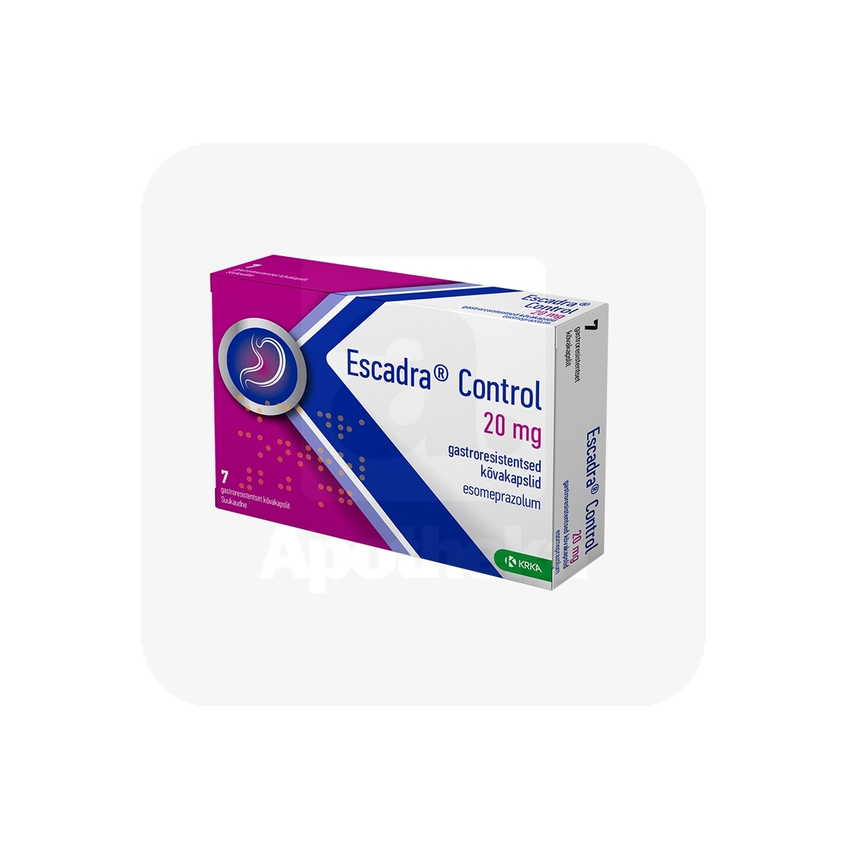 ESCADRA CONTROL GASTRORESISTENTNE KÕVAKAPSEL 20MG N7 - Изображение товара