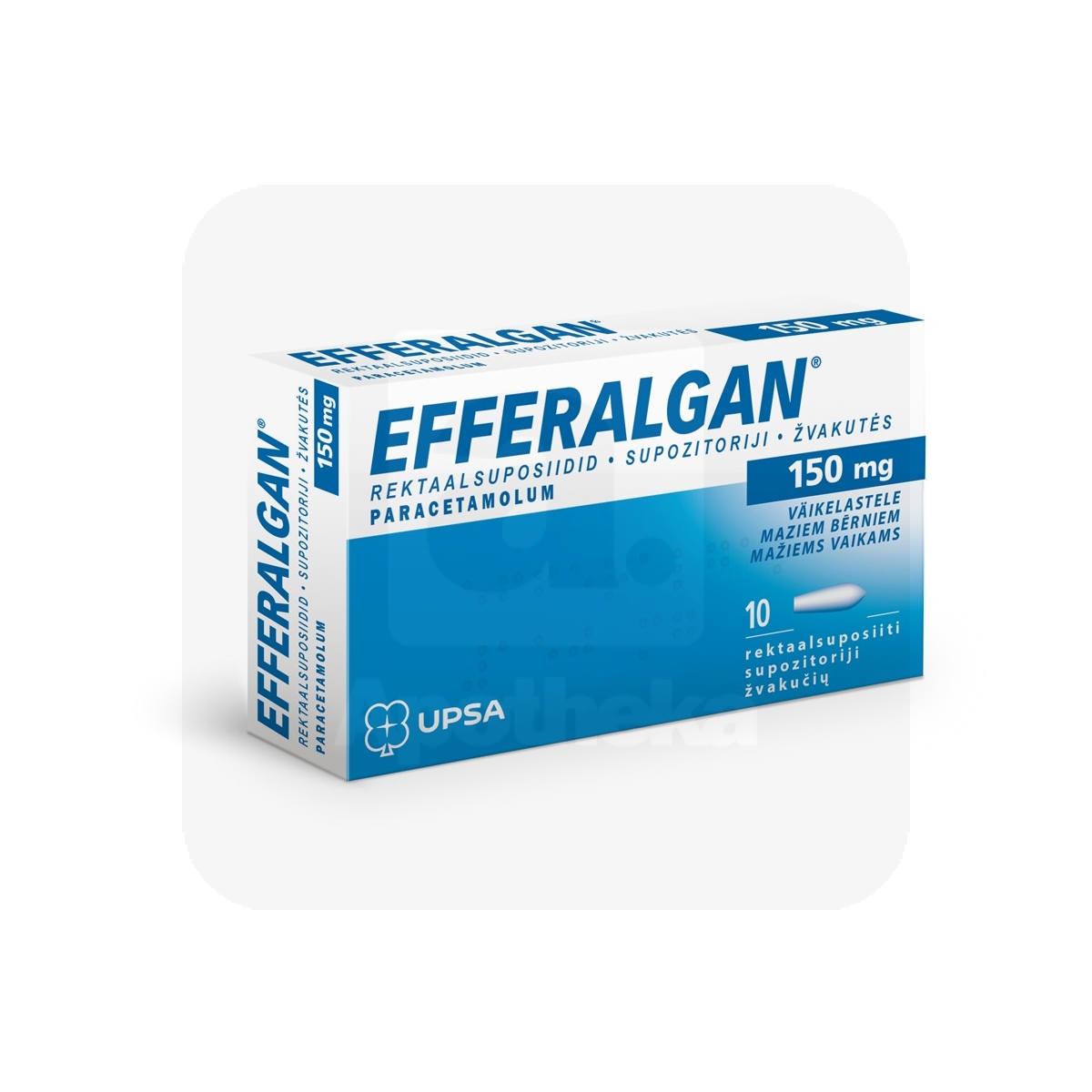 EFFERALGAN REKTAALSUPOSIIT 150MG N10 - Изображение товара