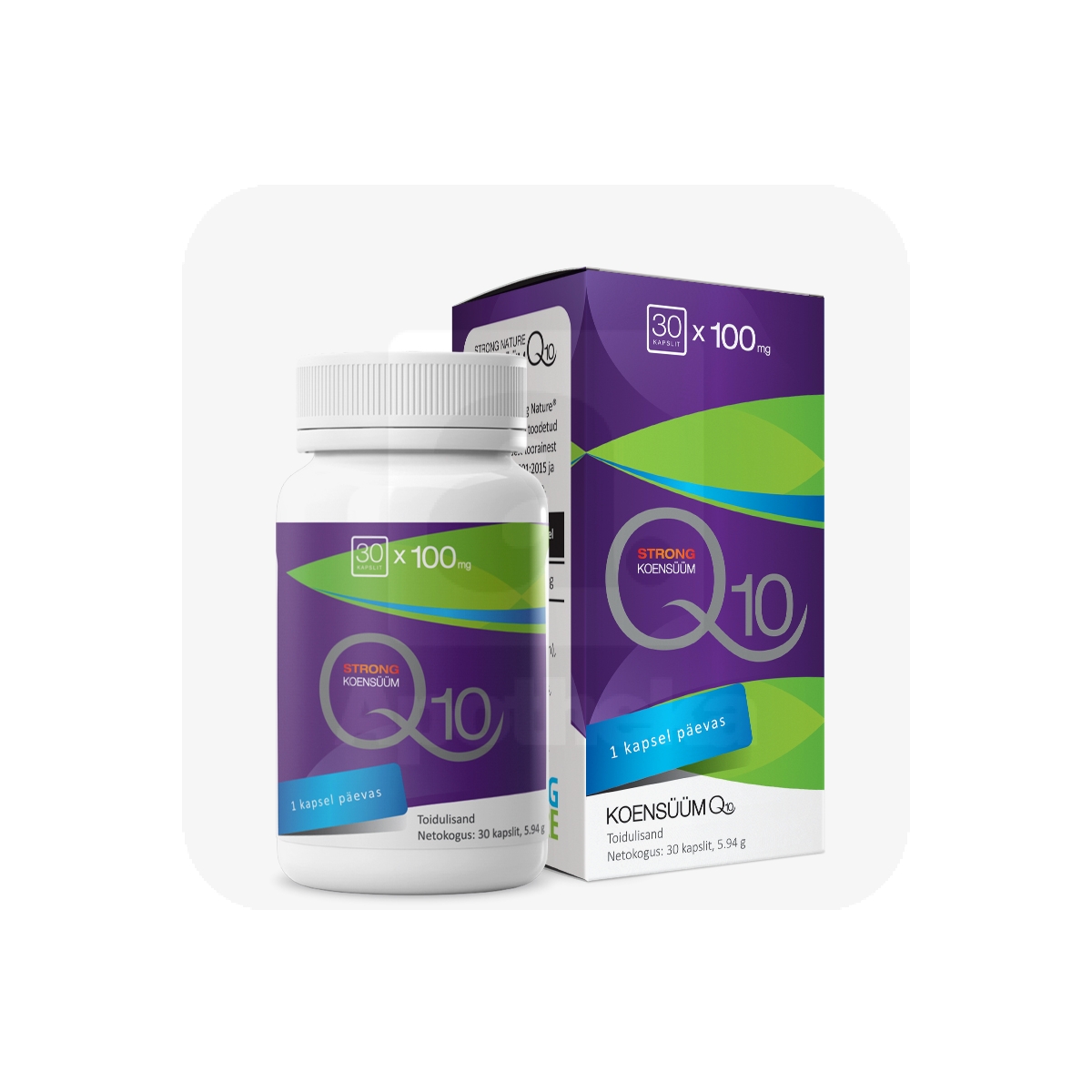 STRONG NATURE KOENSÜÜM Q10 STRONG CAPS 100MG N30 UUS - Изображение товара