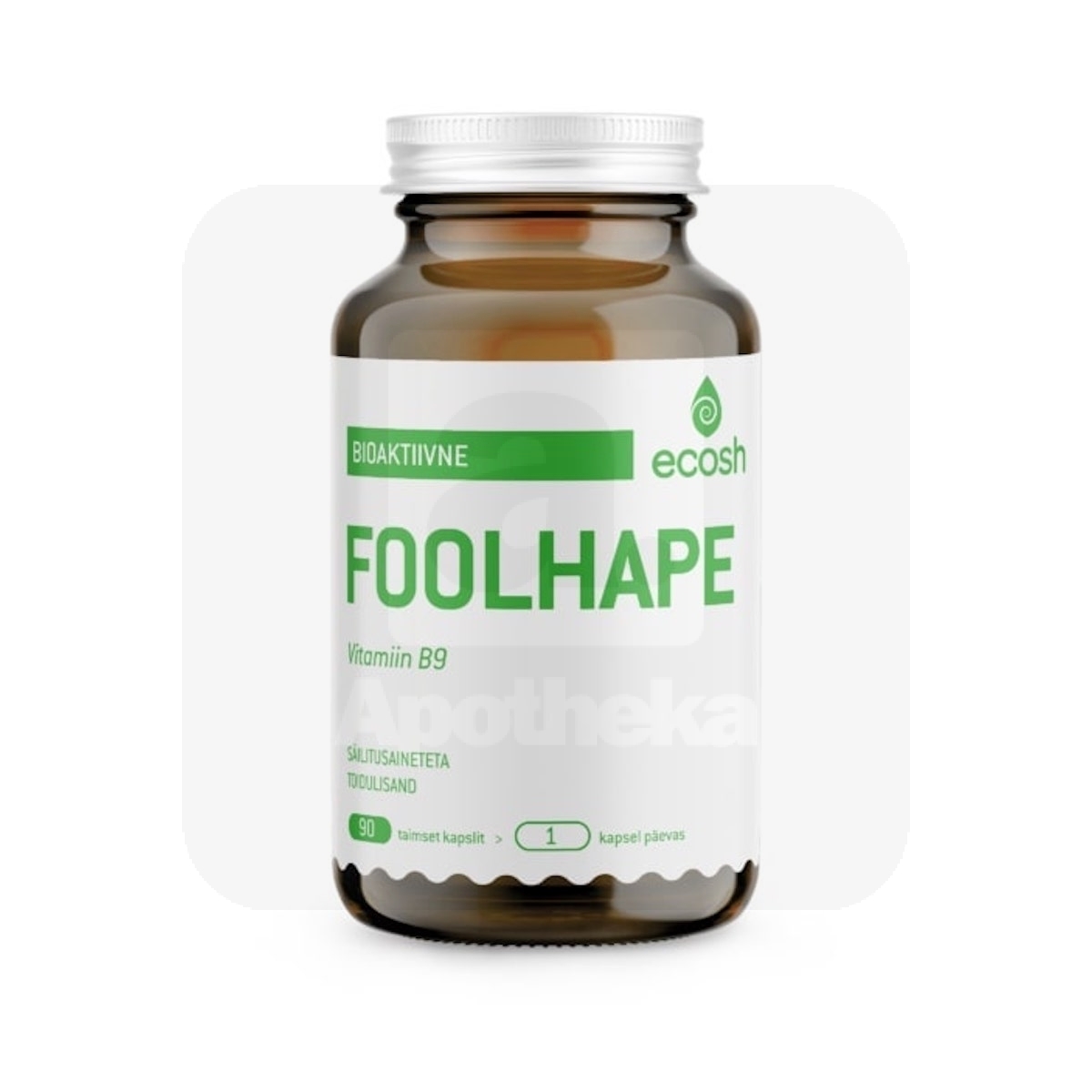 ECOSH BIOAKTIIVNE FOOLHAPE CAPS 400MCG N90 - Изображение товара
