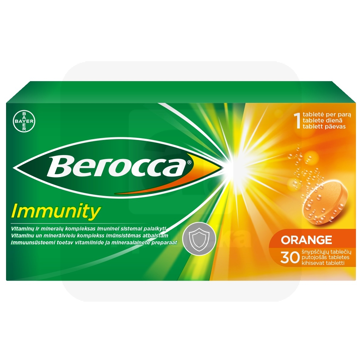 BEROCCA IMMUNITY KIHISEVAD TABLETID N30 - Изображение товара