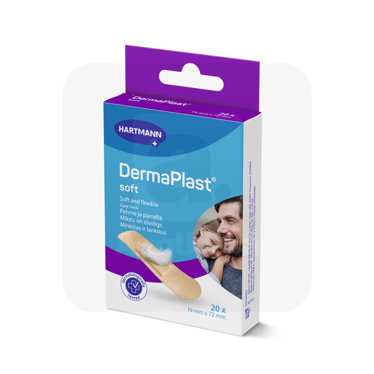 DERMAPLAST PLAASTRID SOFT 19X72MM N20 /535320/ - Изображение товара