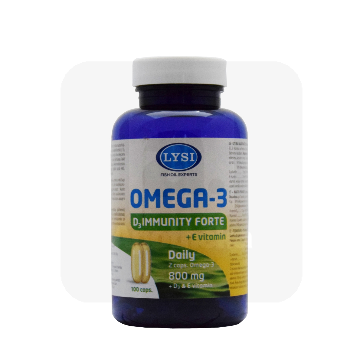 LYSI OMEGA-3 IMMUNITY FORTE KAPSLID N100 - Изображение товара