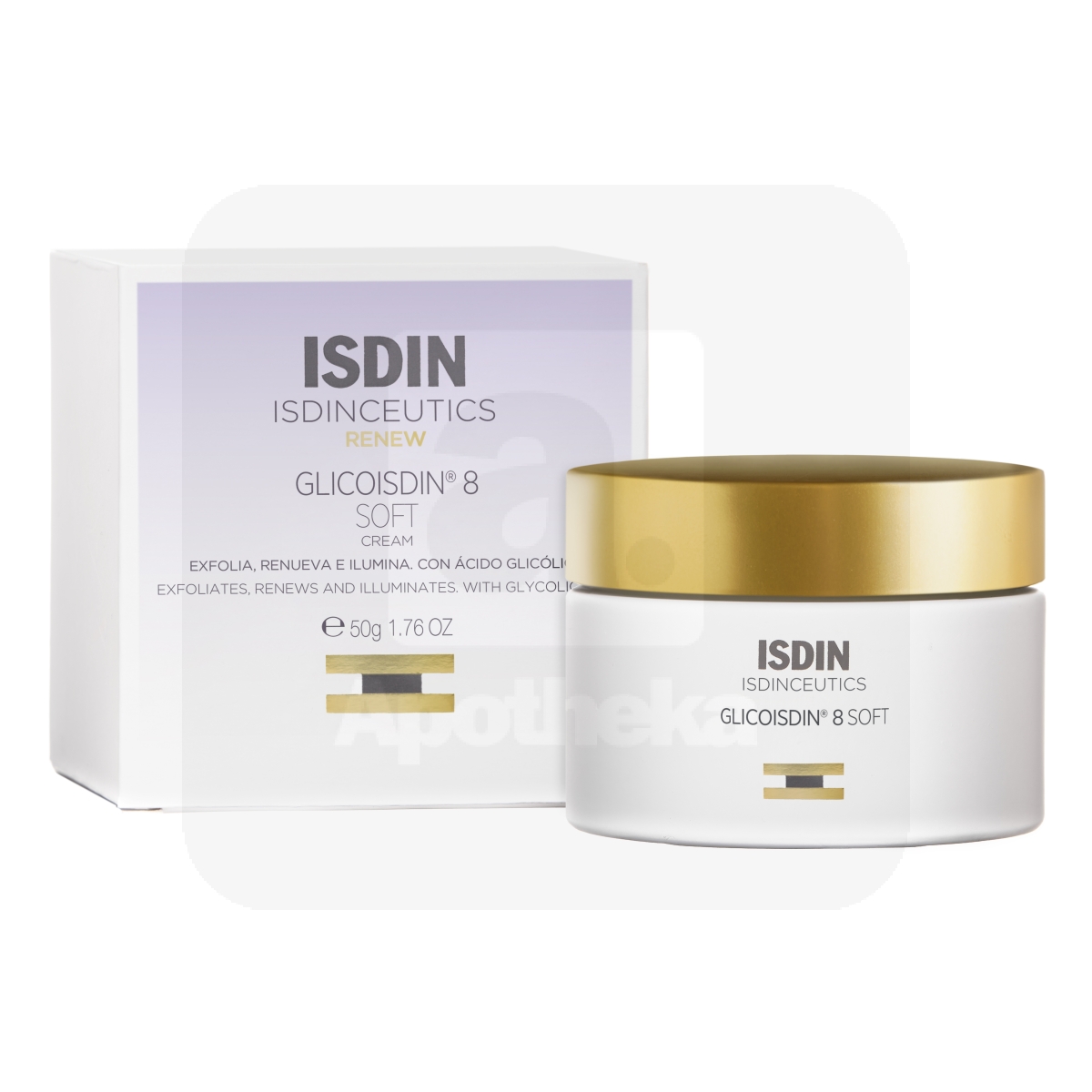 ISDIN GLICOISDIN 8 KOORIV KREEM GLÜKOOLHAPPEGA 50G - Изображение товара 1