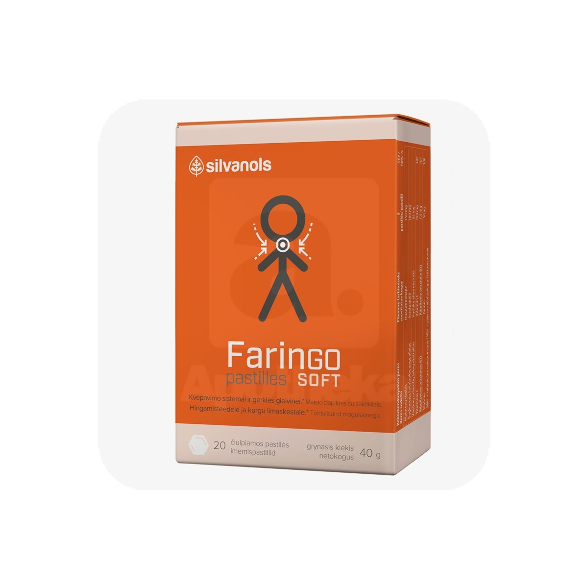FARINGO SOFT KURGUPASTILLID N20 - Изображение товара