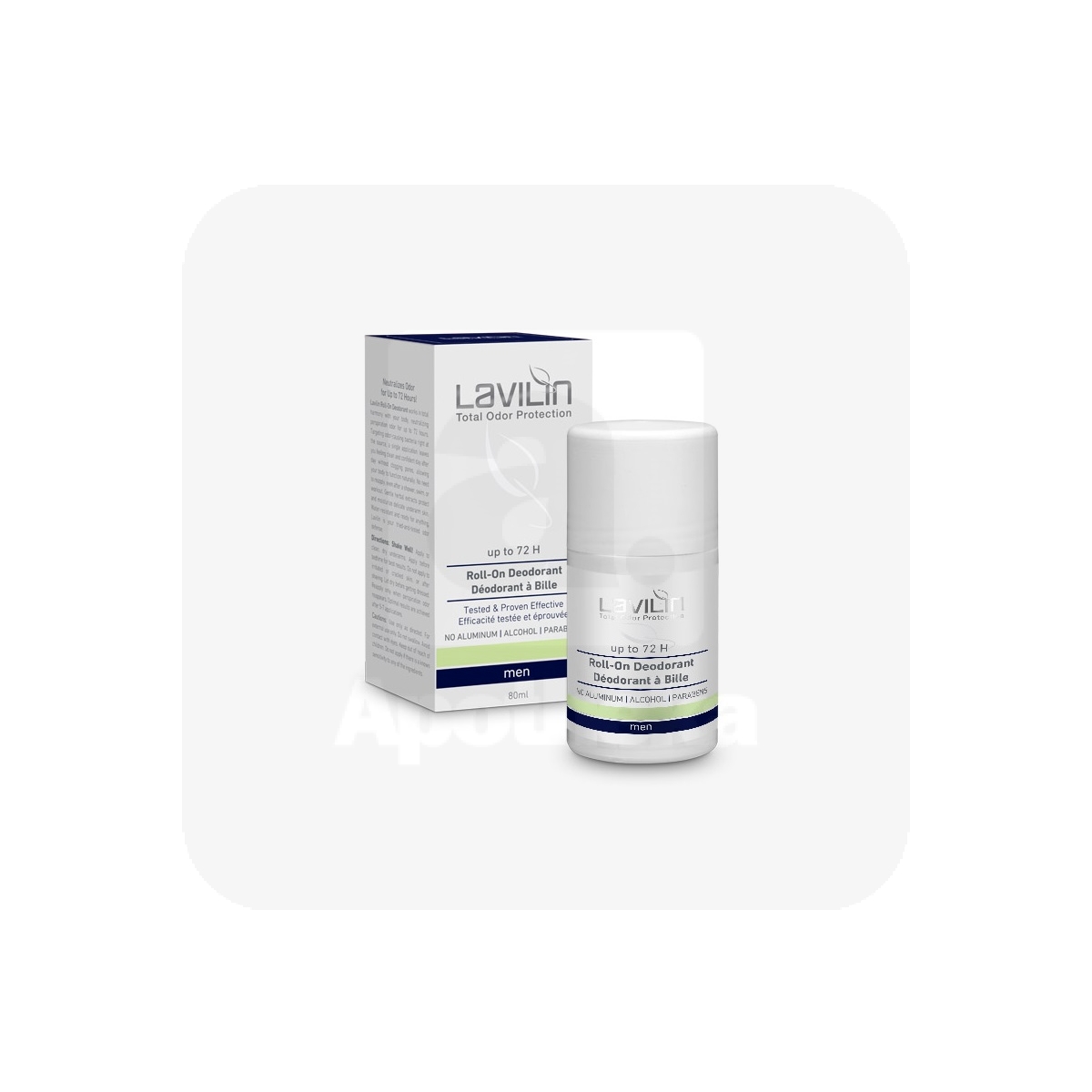 LAVILIN DEODORANT ROLL-ON 72H MEESTELE 80ML - Изображение товара