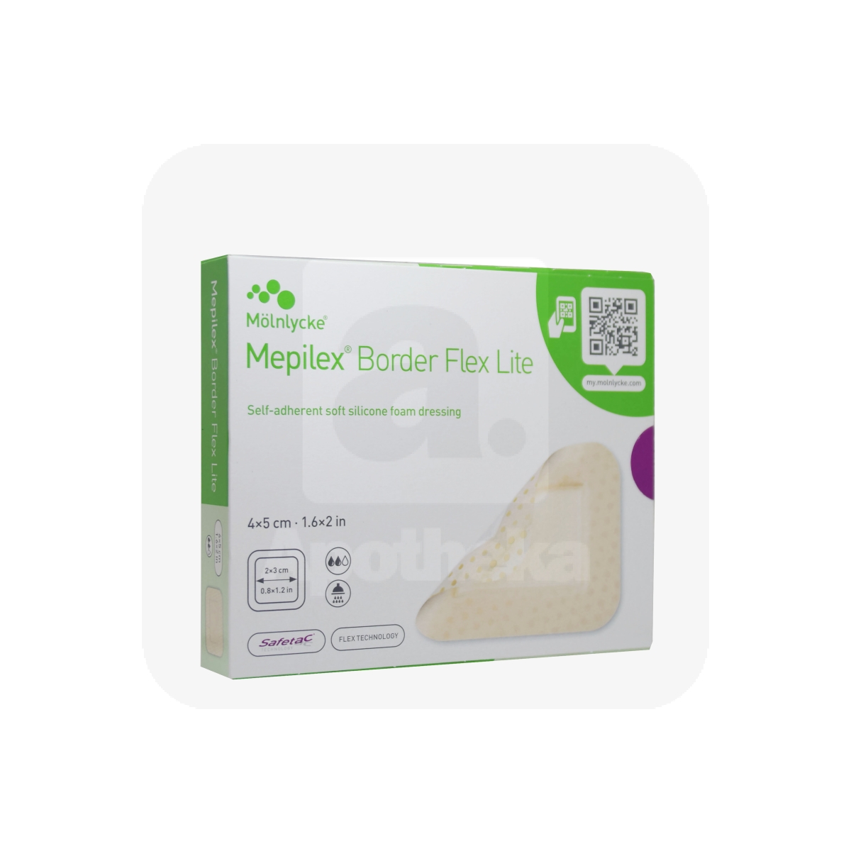 MEPILEX BORDER FLEX LITE SILIKOONPLAASTER 4X5CM N10 - Изображение товара