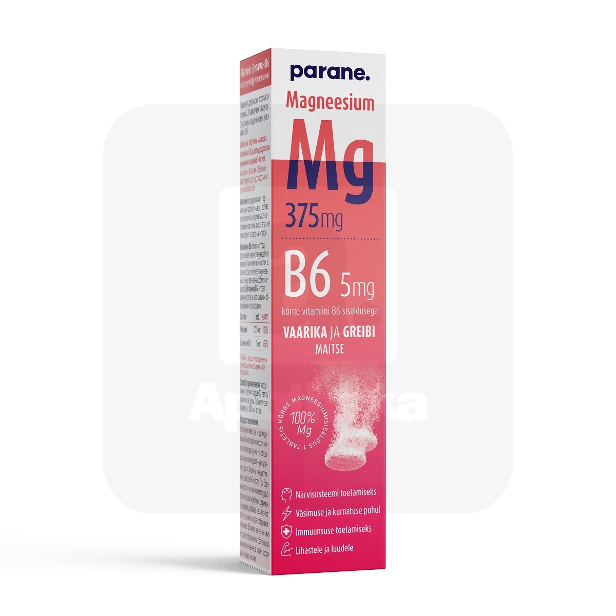 MAGNEESIUM 375MG+B6 5MG N20 - Изображение товара