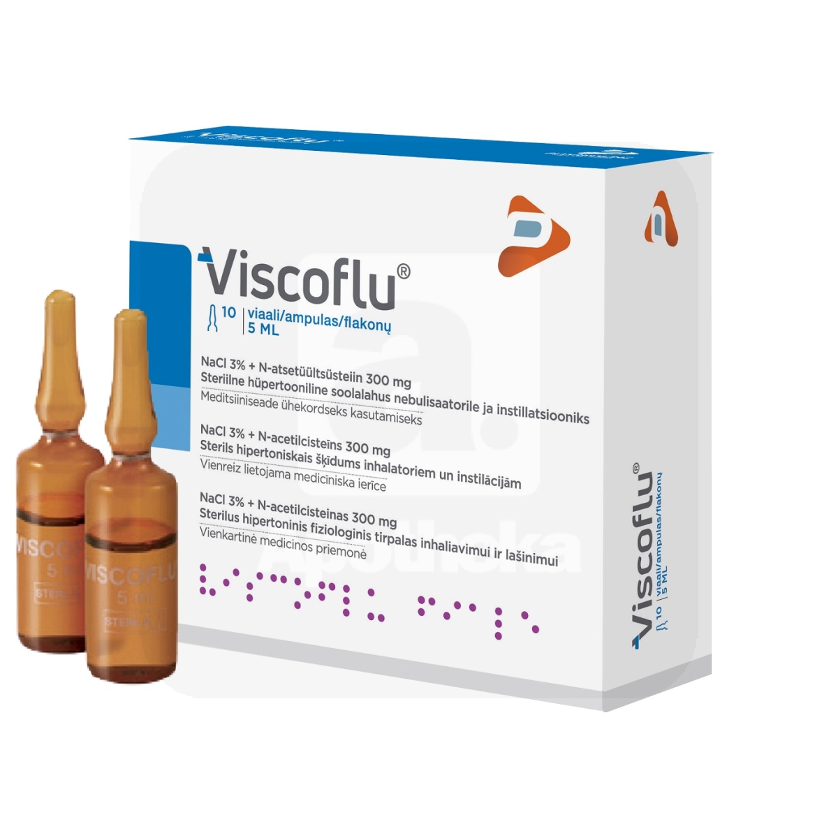 VISCOFLU INHALEERITAV LAHUS 5ML N10 - Изображение товара