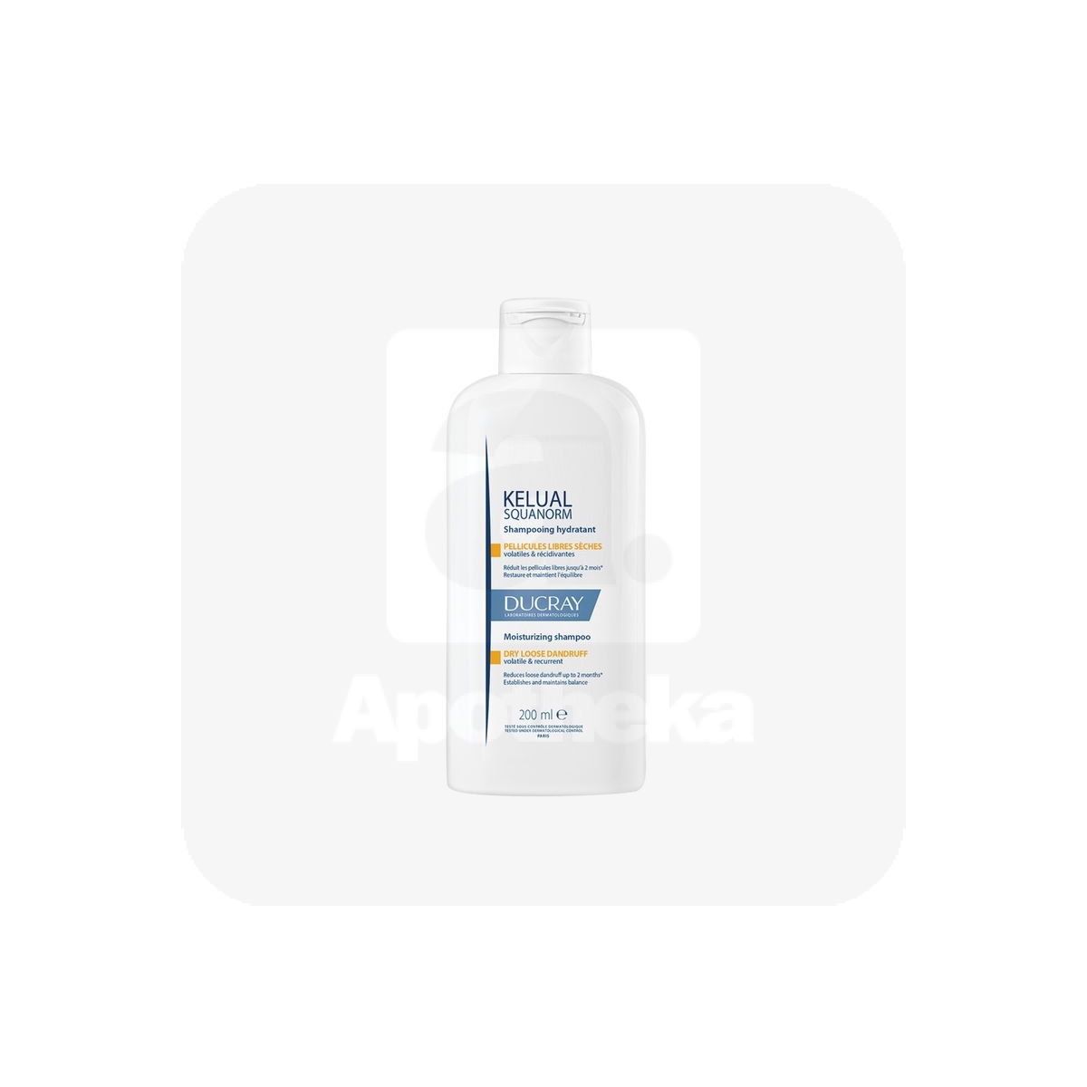 DUCRAY KELUAL SQUANORM SHAMPOON KUIVALE PEANAHALE 200ML UUS - Изображение товара
