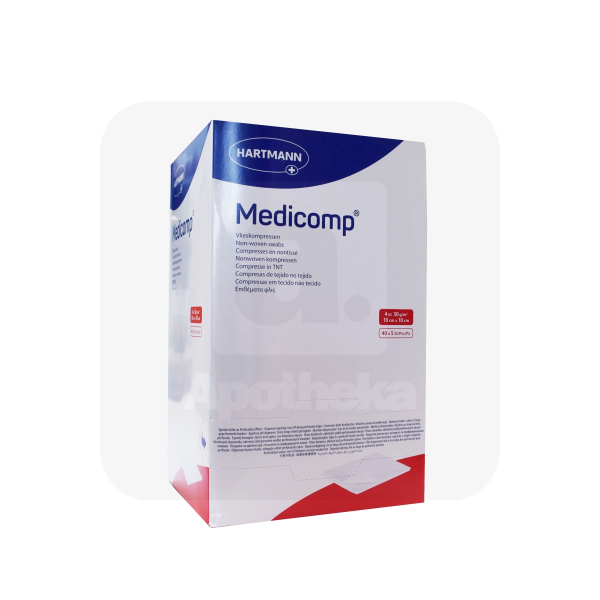 MEDICOMP TAMPOONID STER 10X10CM N5X40 /411053/ - Изображение товара