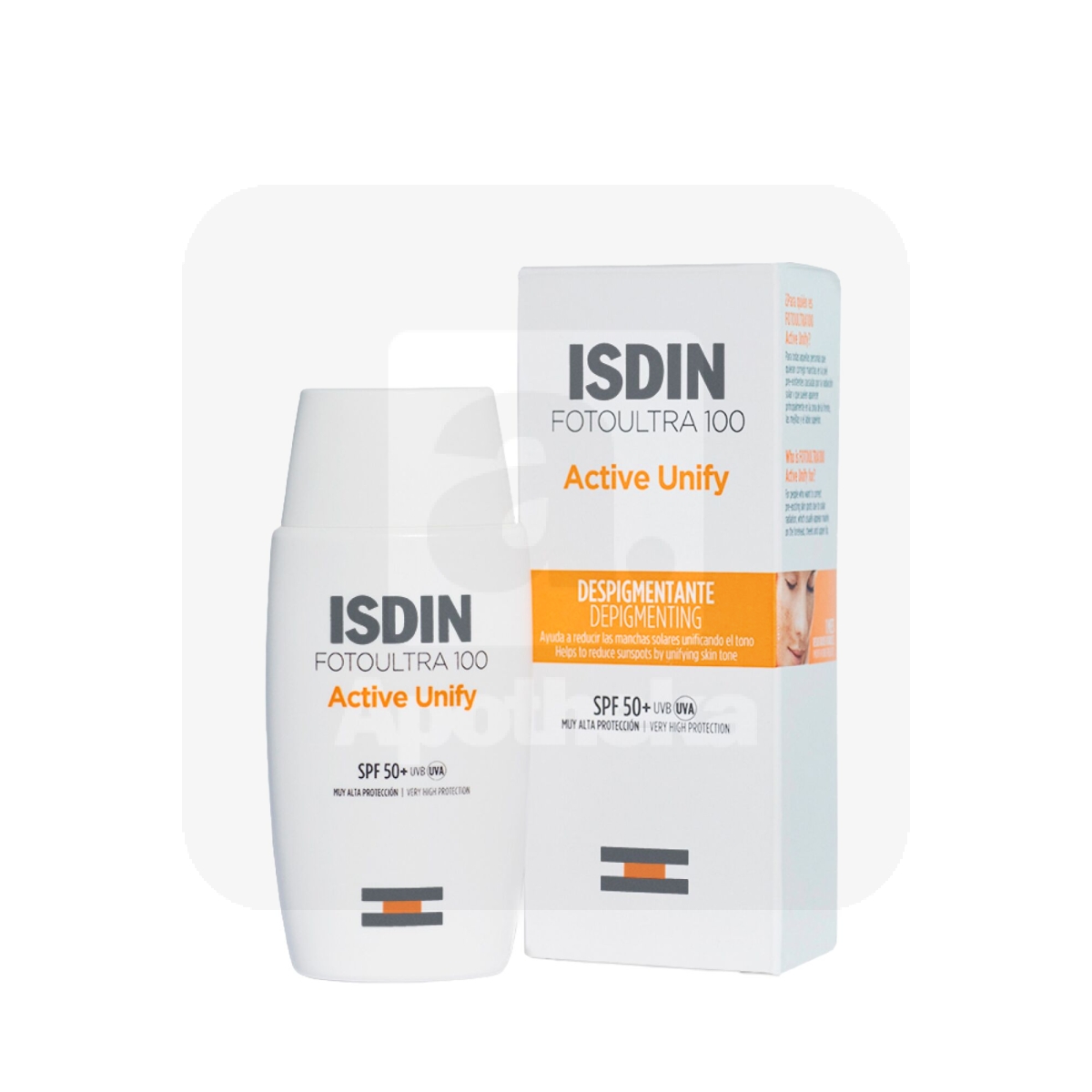 ISDIN SUN PÄIKESEKAITSEVEDELIK JUMET ÜHTLUSTAV SPF50+ 50ML - Изображение товара