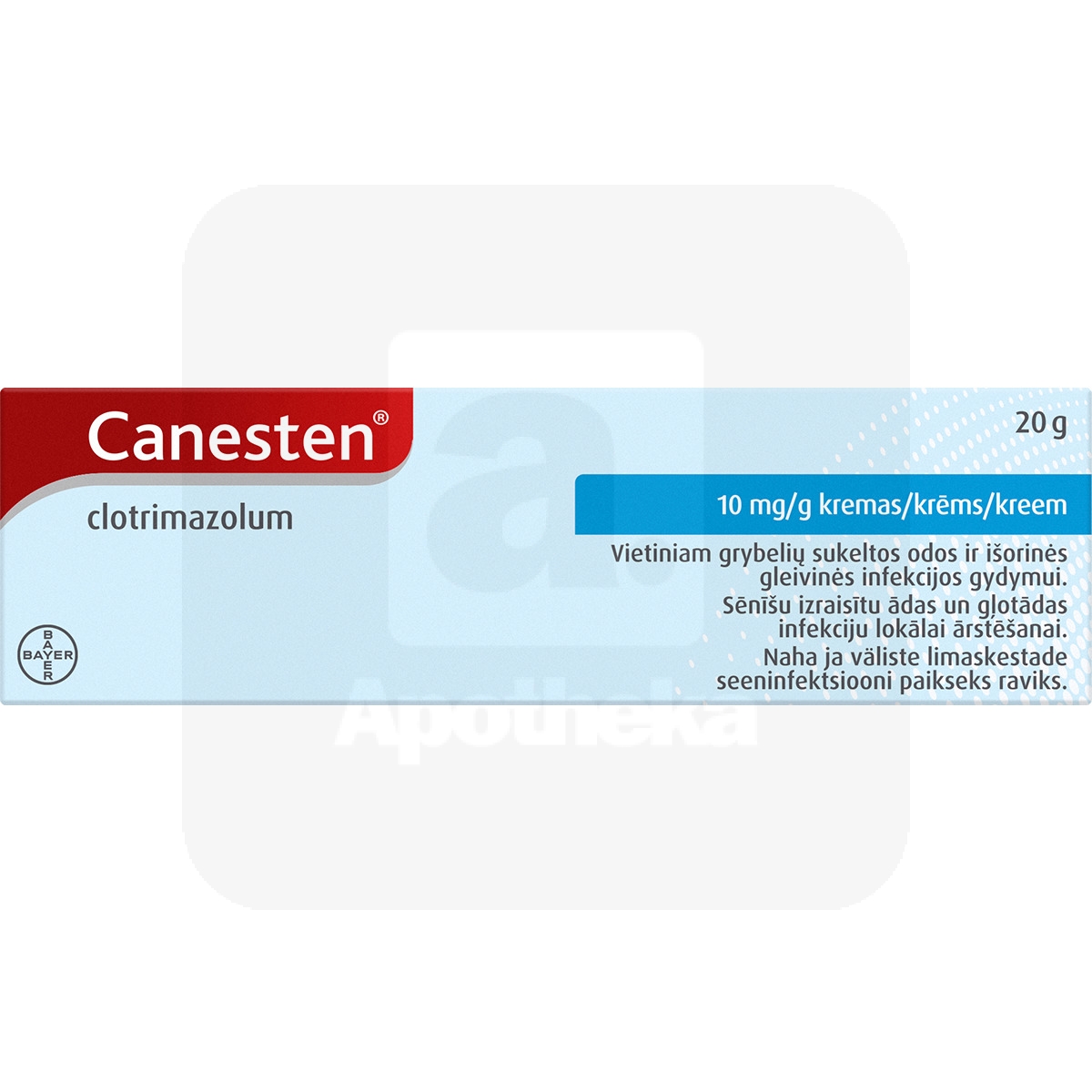 CANESTEN KREEM 10MG/G 20G - Изображение товара