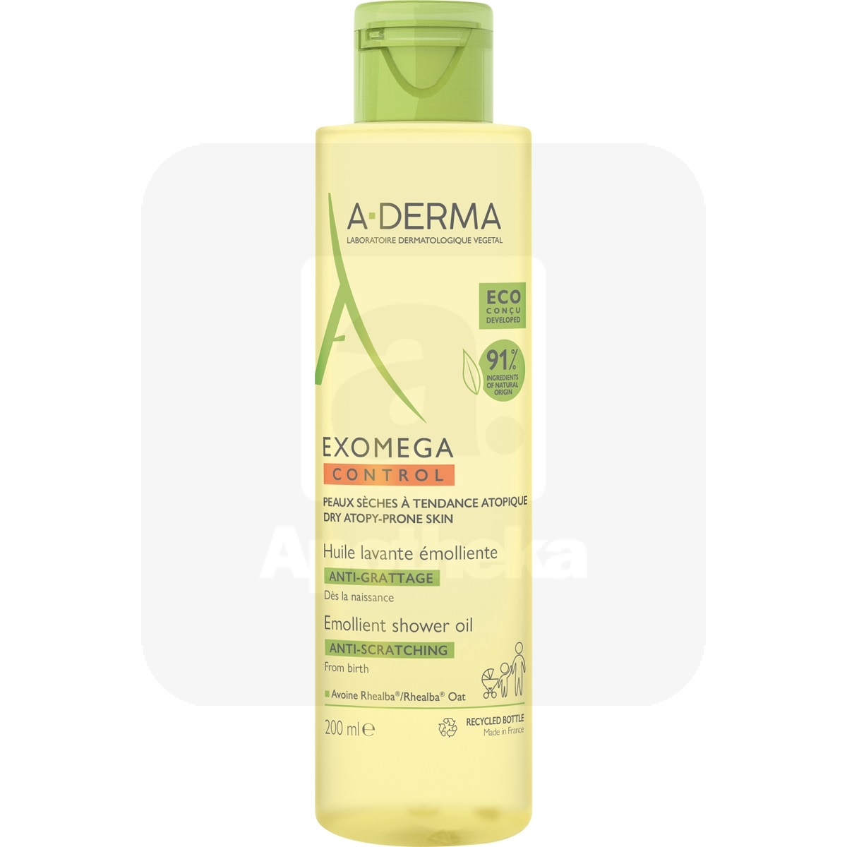 A-DERMA EXOMEGA CONTROL EMOLLIENT SHOWER OIL  200 ML - Изображение товара 1