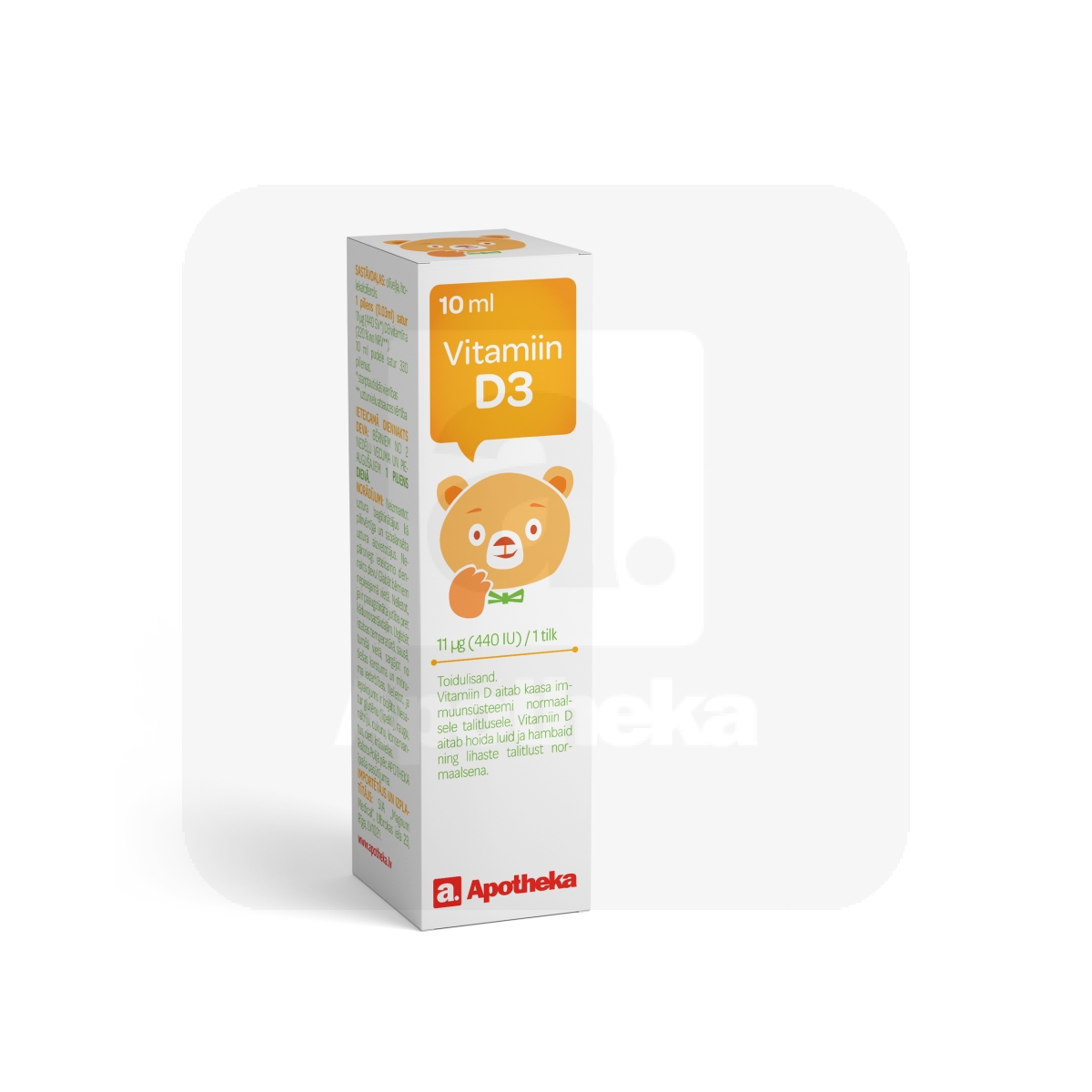 A. VITAMIIN D3 GTT 10ML - Изображение товара 1