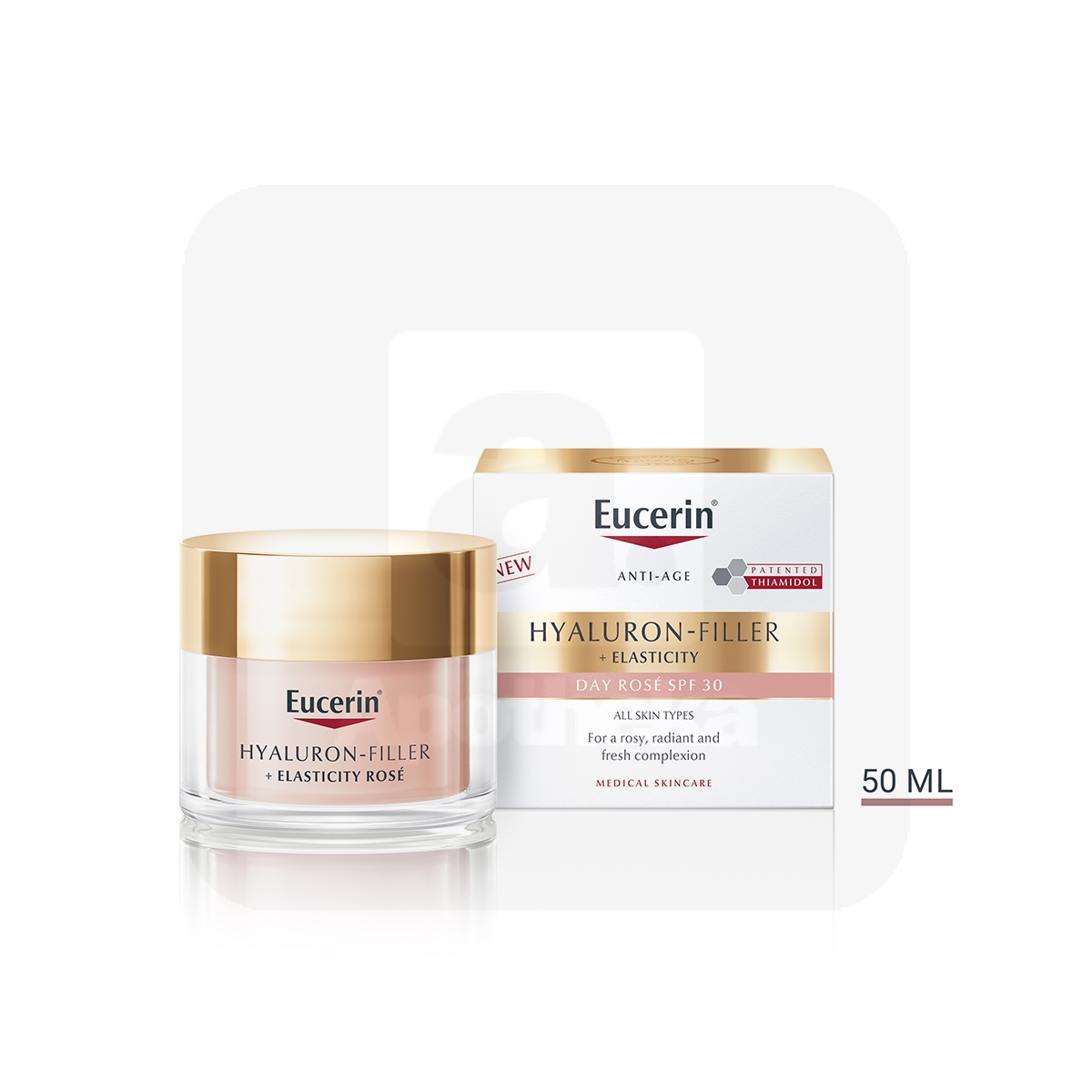 EUCERIN HYALURON FILLER+ELASTICITY ROSE PÄEVAKREEM SPF30 50ML - Изображение товара