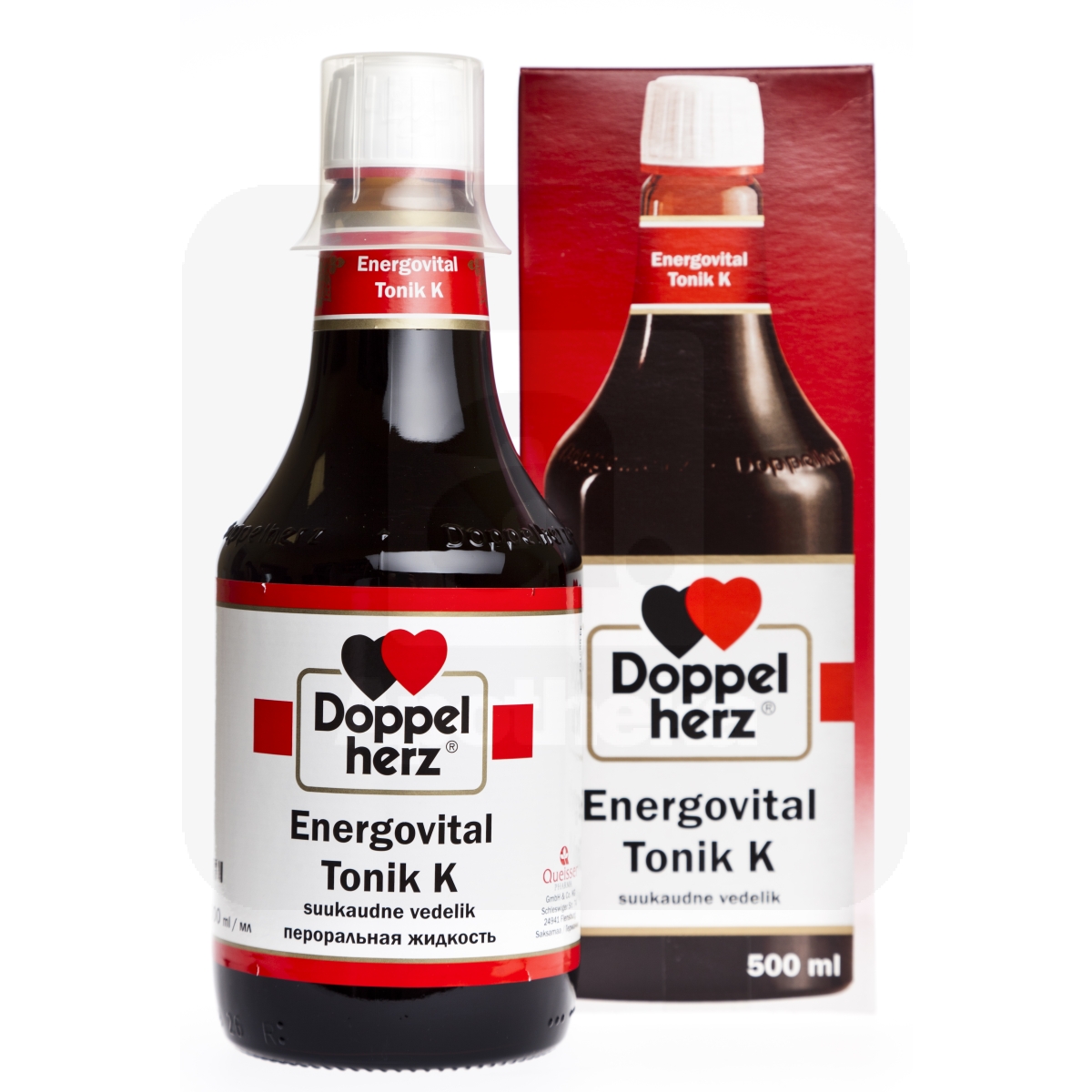 DOPPELHERZ ENERGOVITAL TONIK K 500ML SUUKAUDNE VEDELIK - Изображение товара