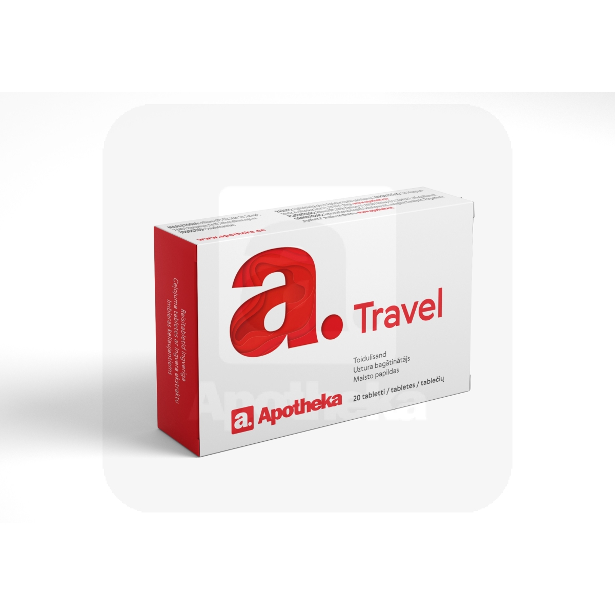 A. TRAVEL 500MG TBL N20 - Изображение товара