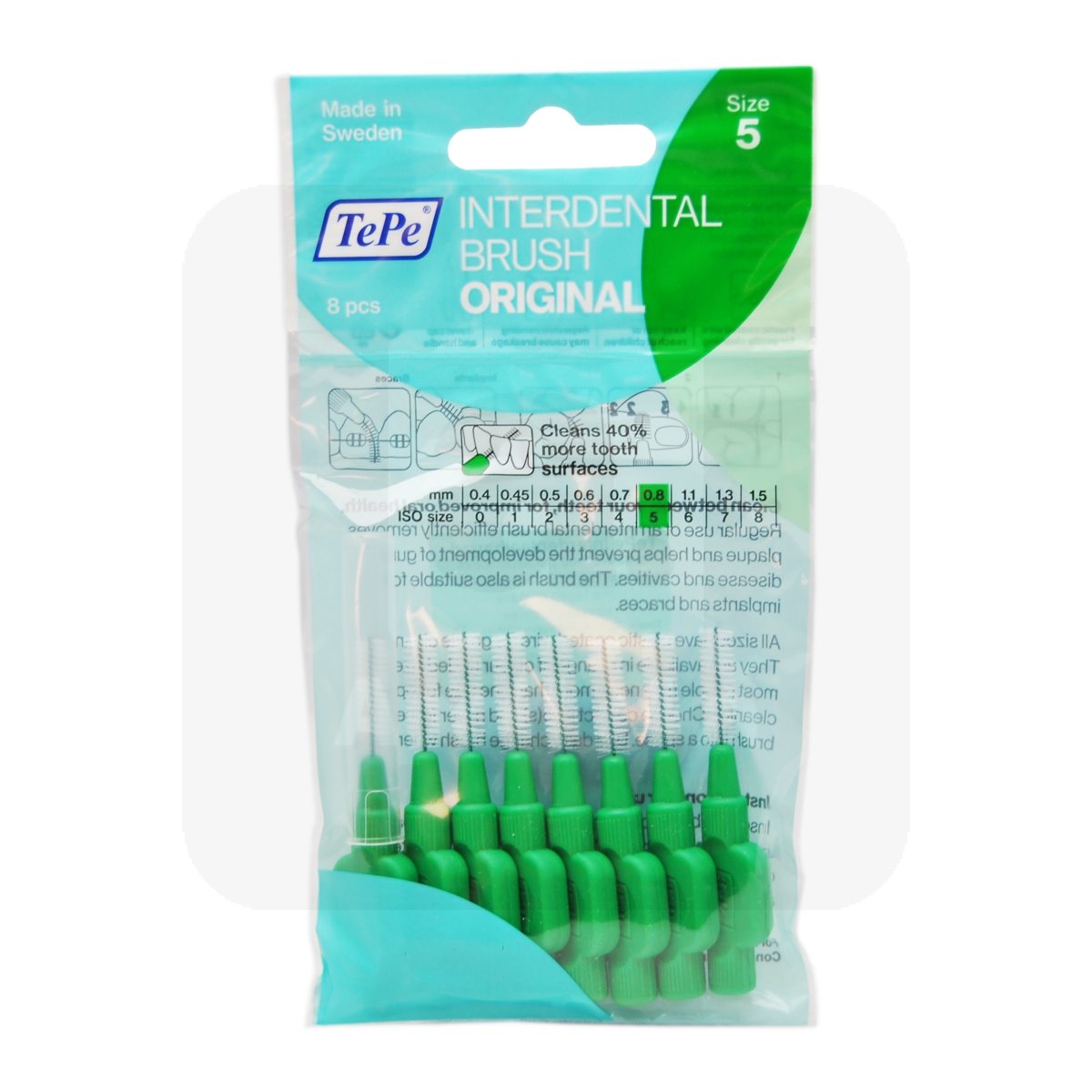 TEPE INTERDENTAALHARJAD NR.5 (0,8MM) N8 - Изображение товара
